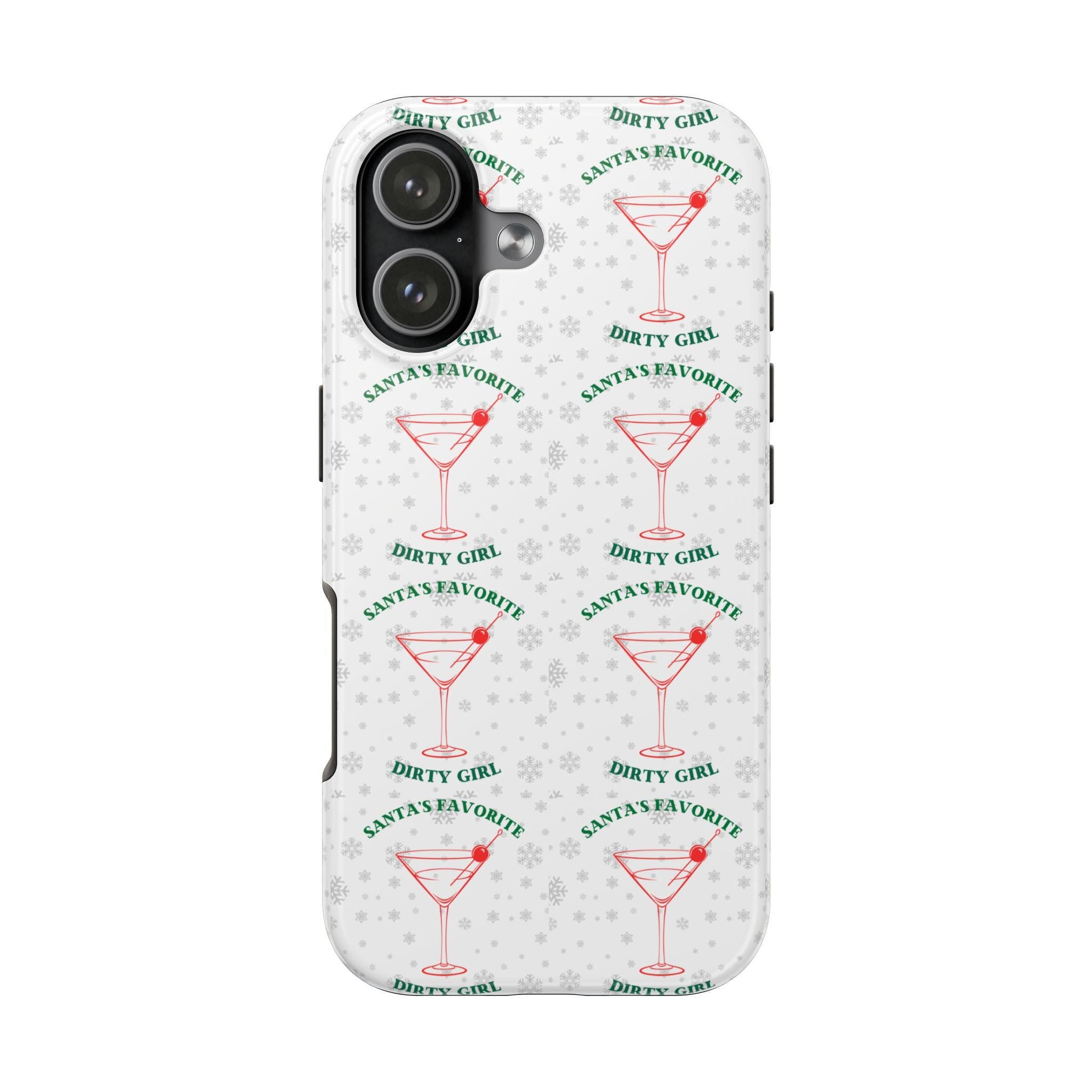 Santas Favorite Dirty Girl Martini Phone Cases