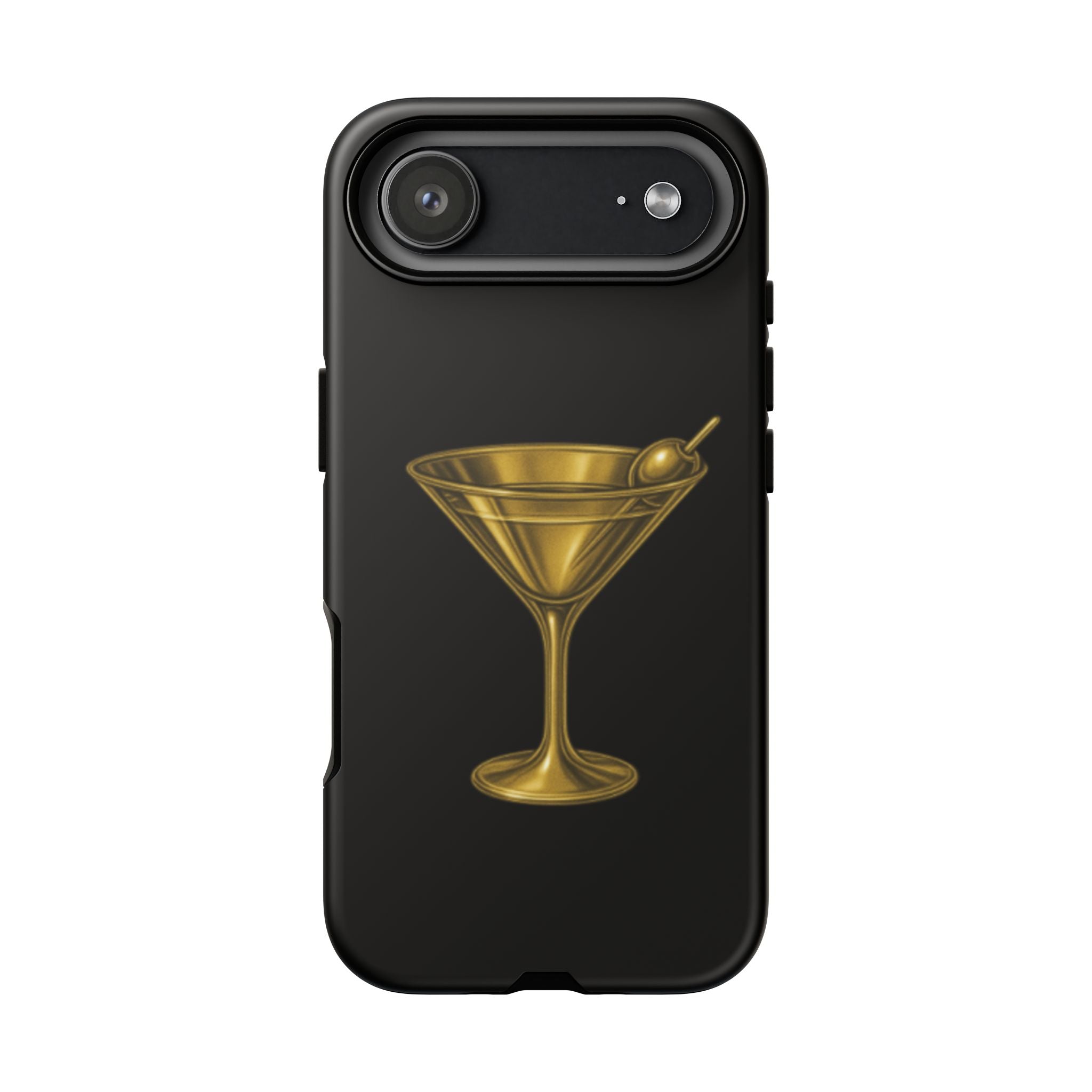Gold Martini Tough Case Black