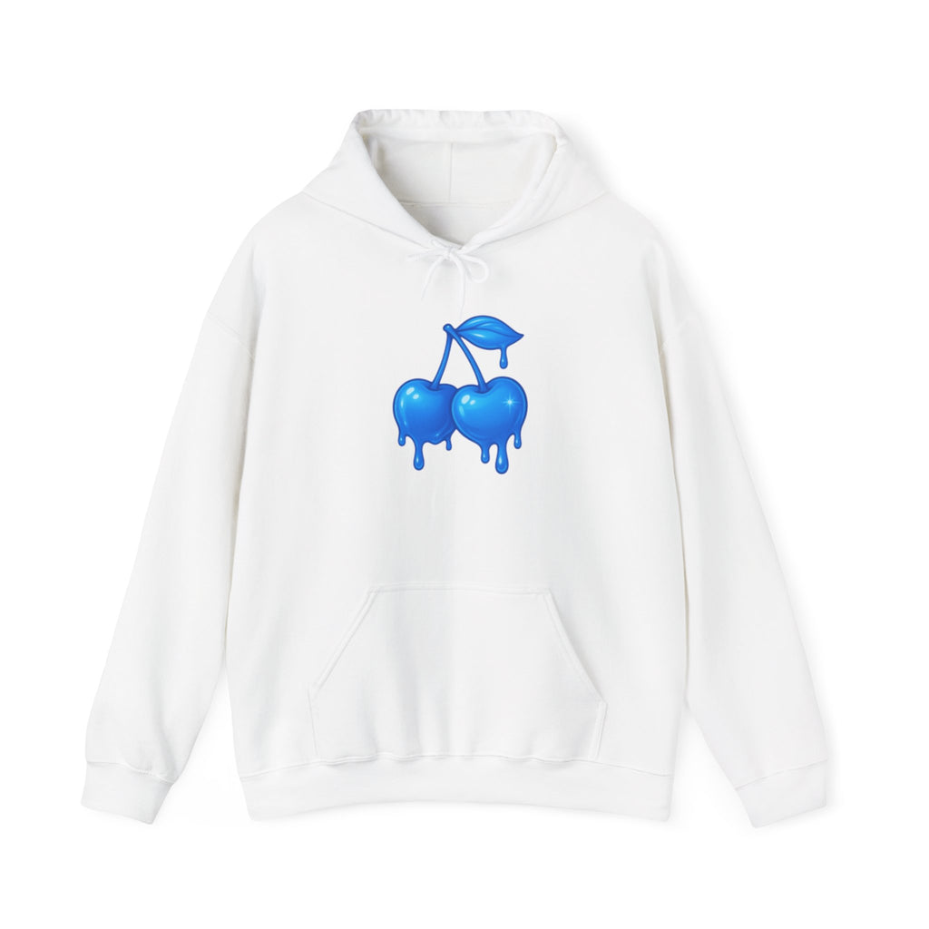 Dripping Blue Cherries Hoodie