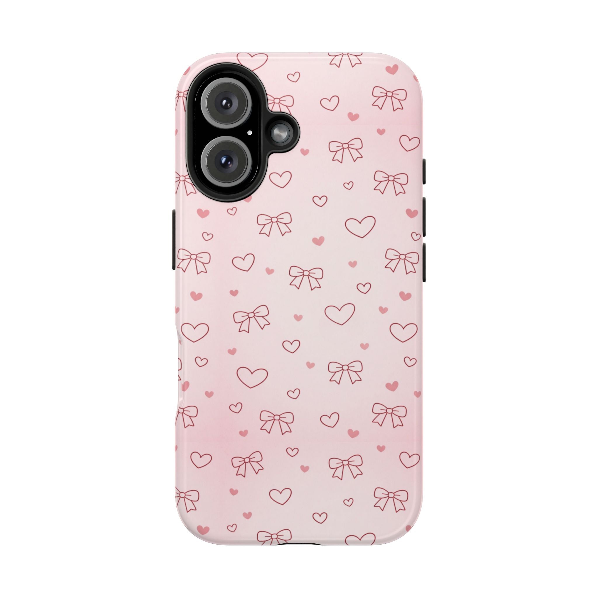 Pink Hearts & Bows Phone Case