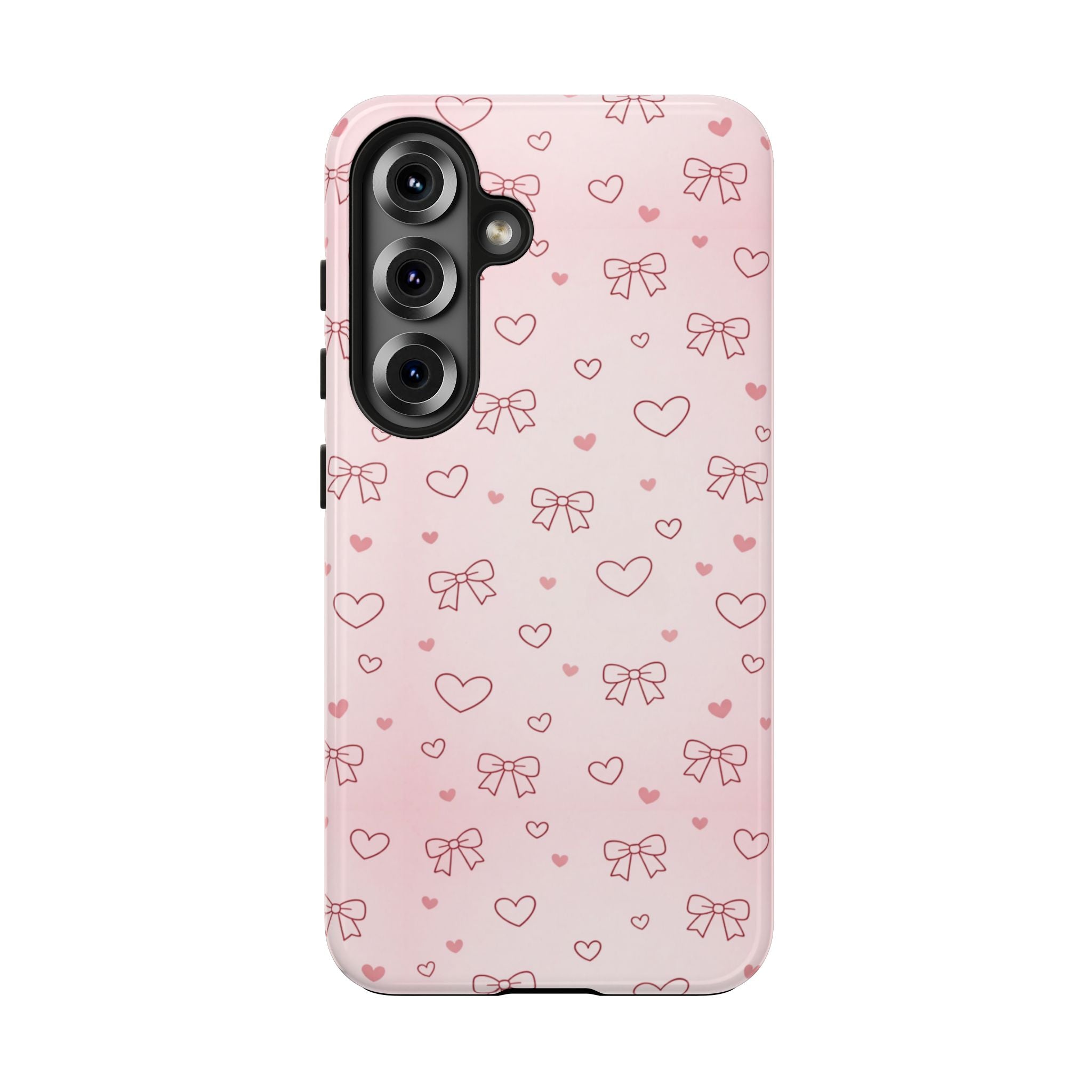 Pink Hearts & Bows Phone Case
