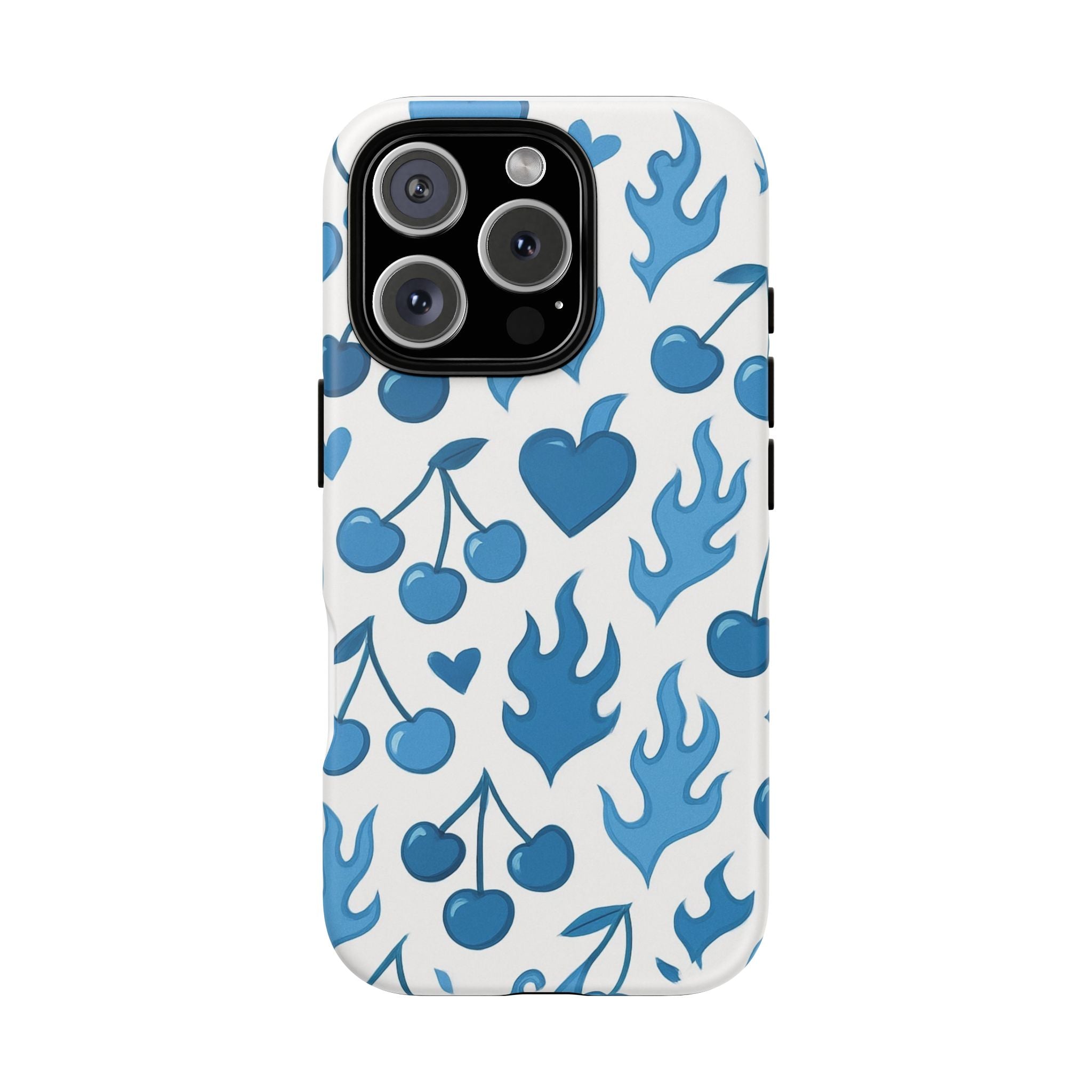 Blue Flaming Heart Phone Case