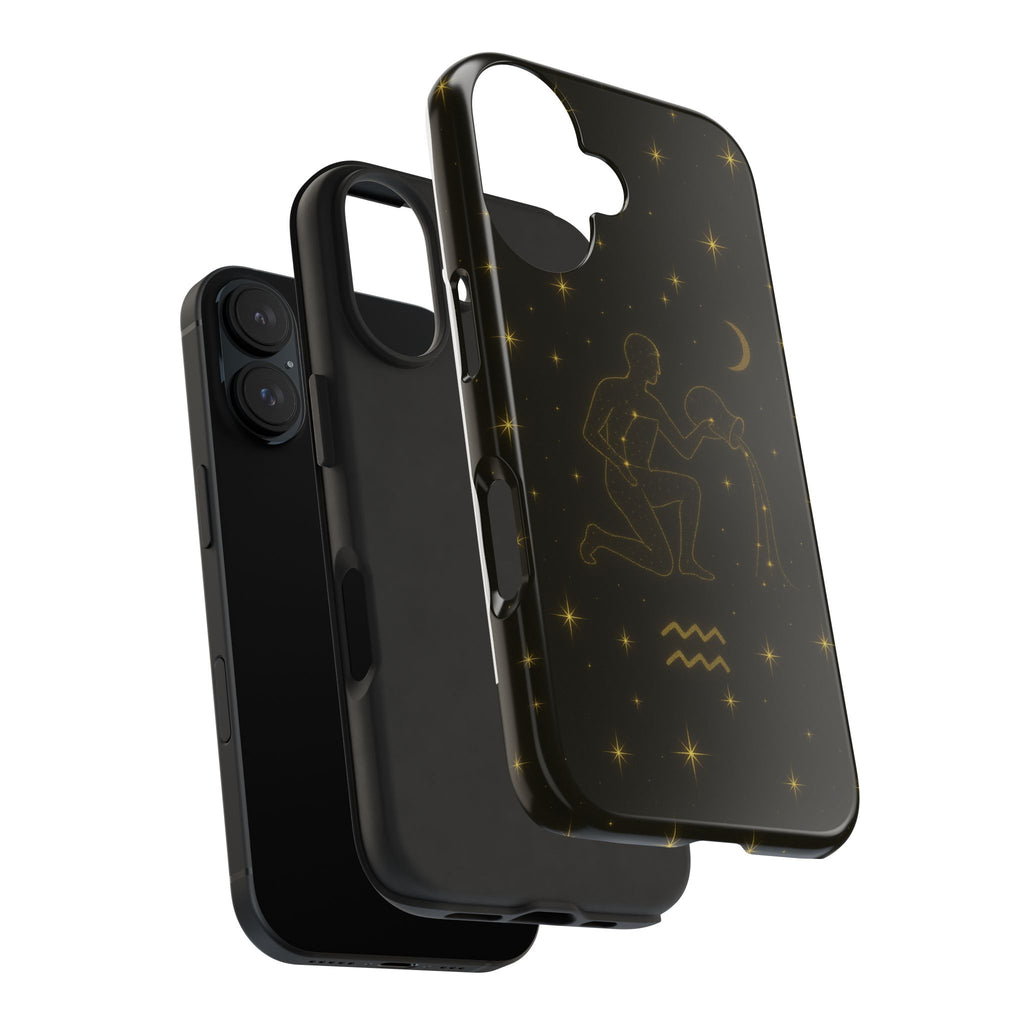 Aquarius Constellation Tough Phone Case — Zodiac Water-Bearer Astrology Design