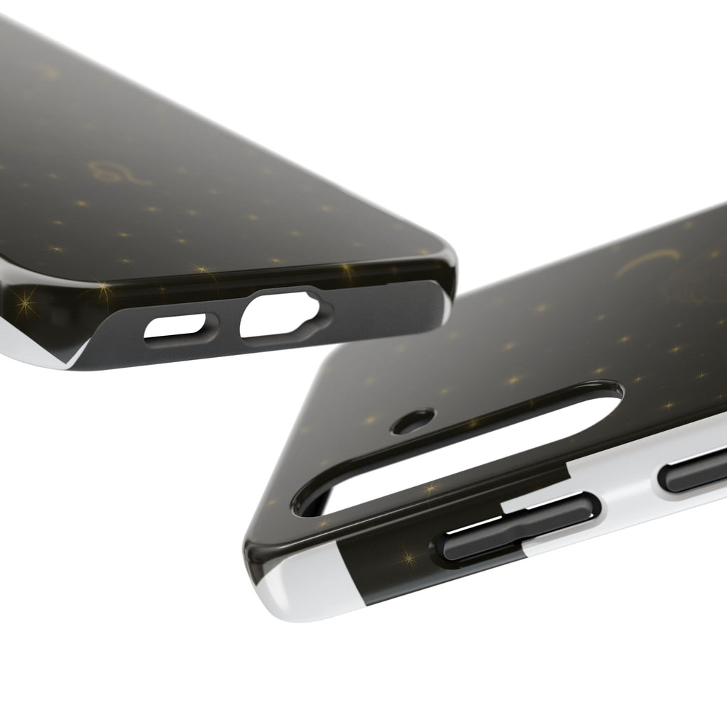 Leo Constellation Tough Phone Case — Zodiac Lion Design with Moon & Stars