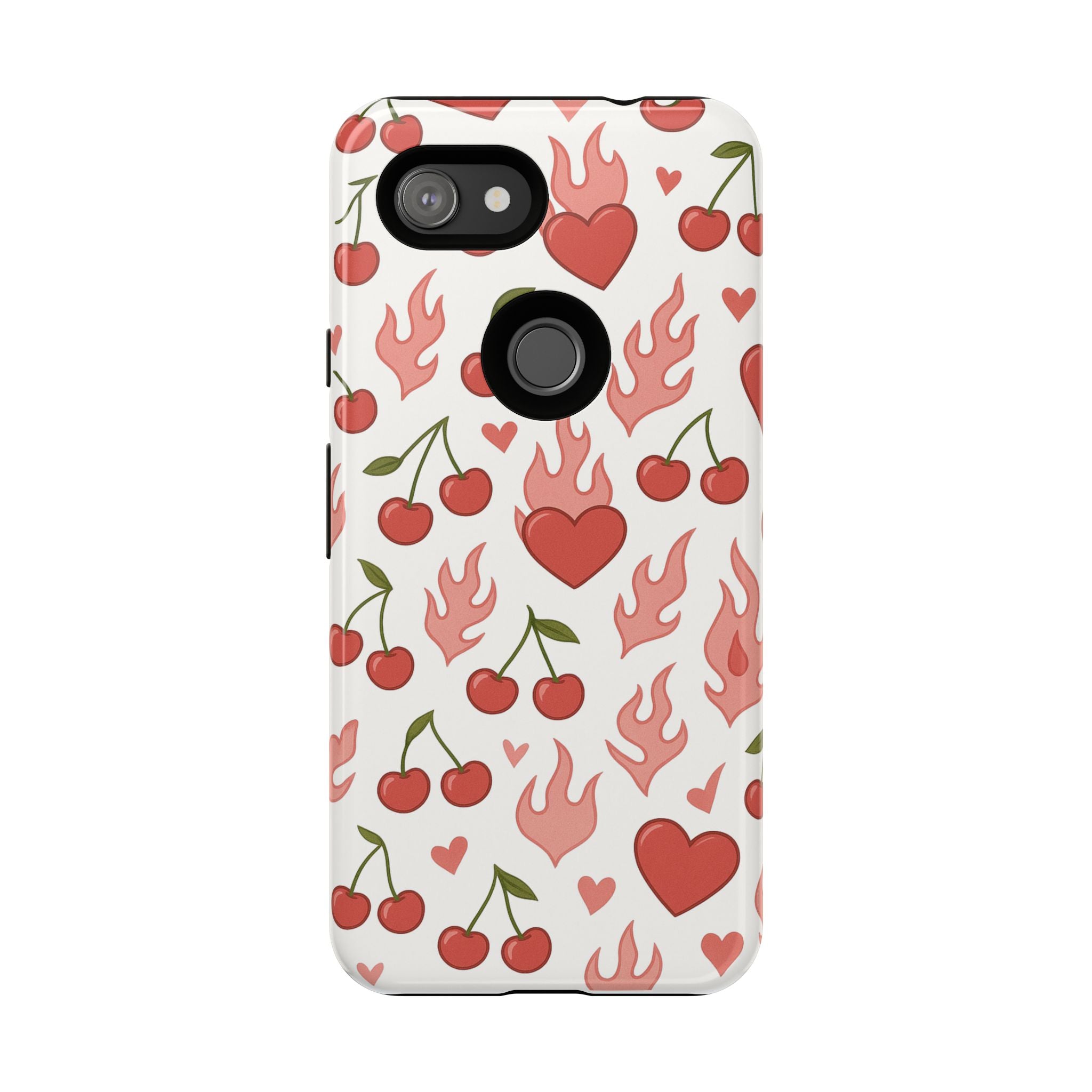 Pink Flaming Heart Phone Case