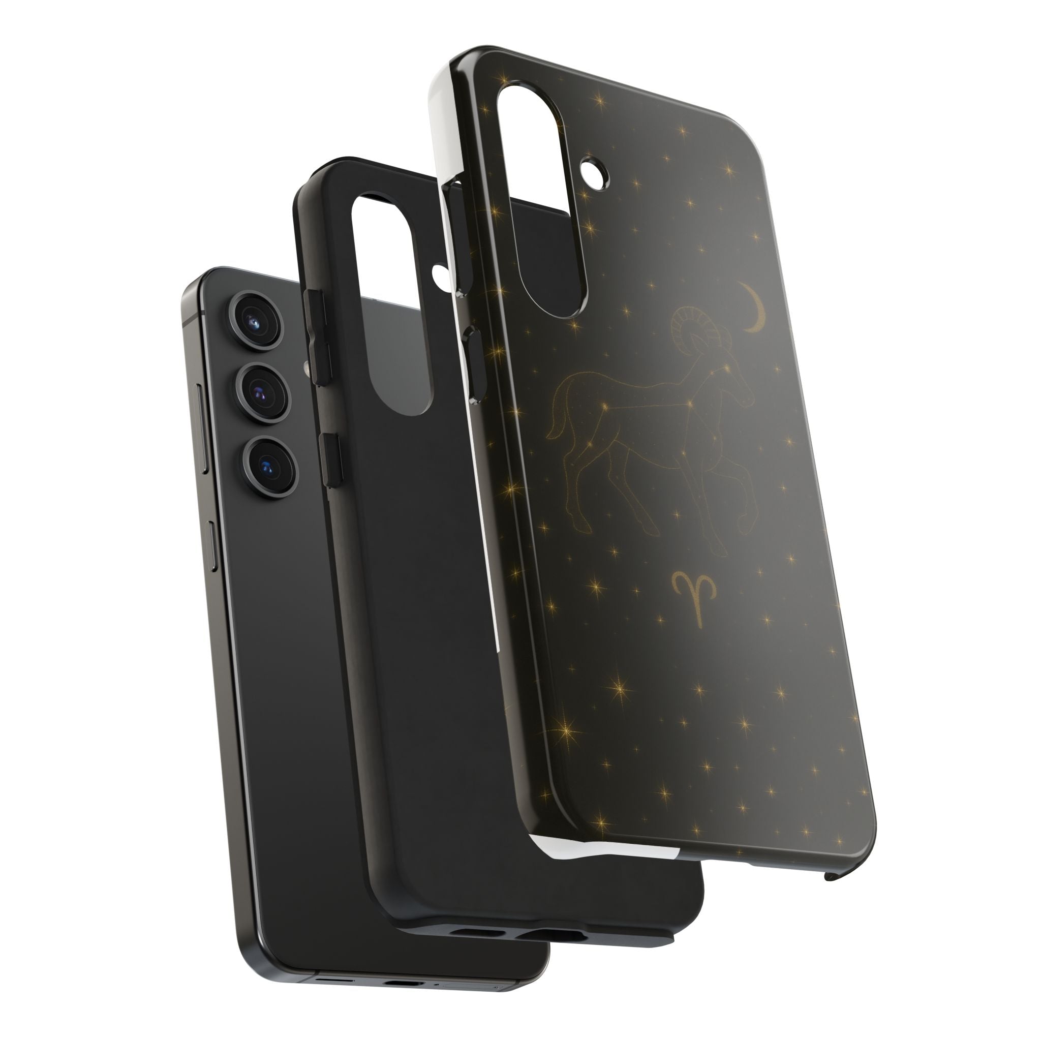 Aries Constellation Tough Phone Case — Zodiac Ram Star Map Design