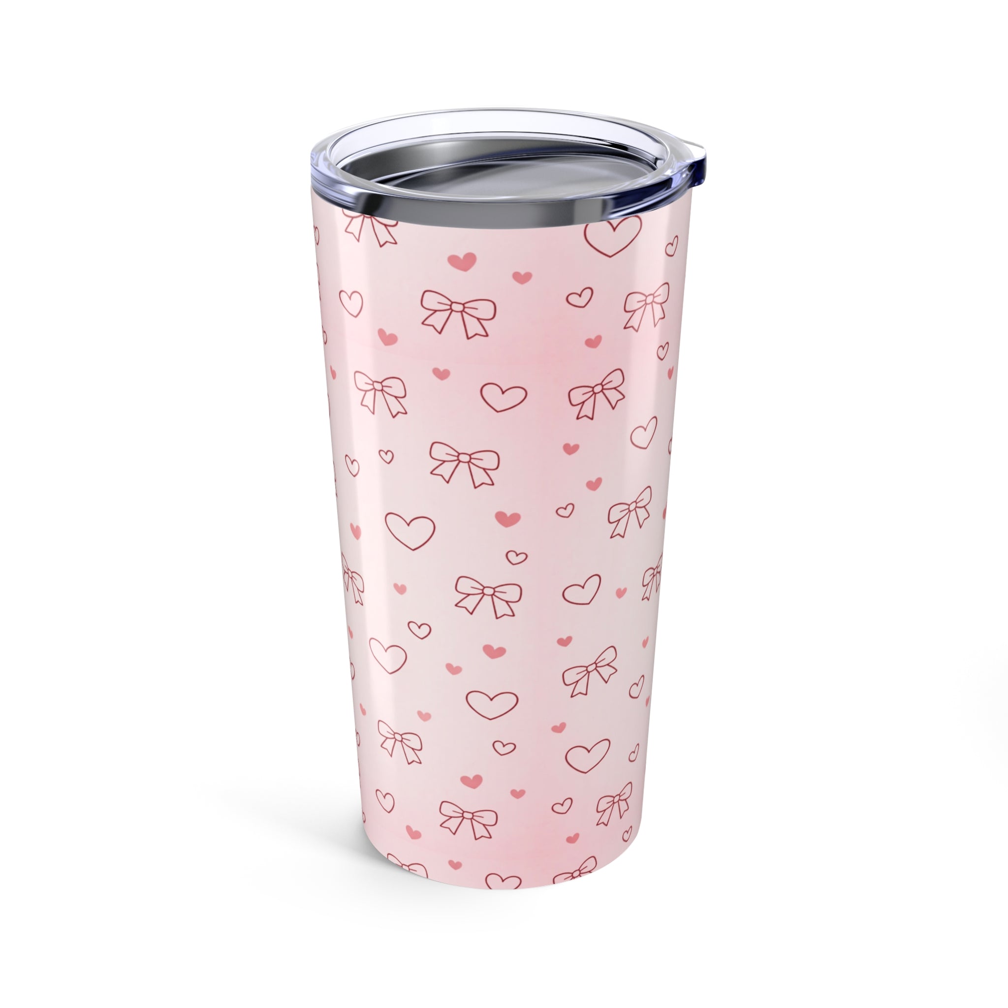20oz Tumbler Insulated Hearts & Bows
