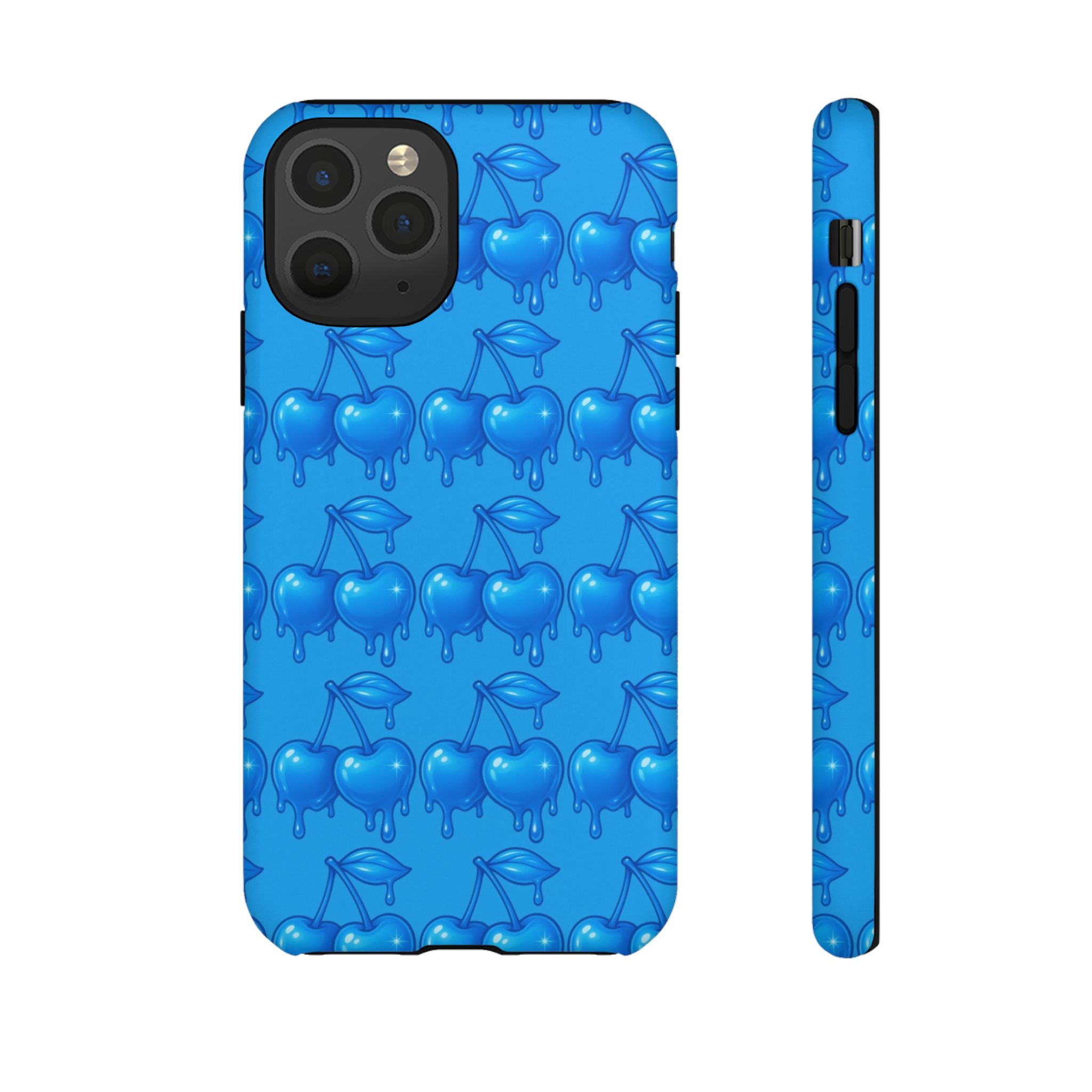 Blue Dripping Cherry Tough Phone Case