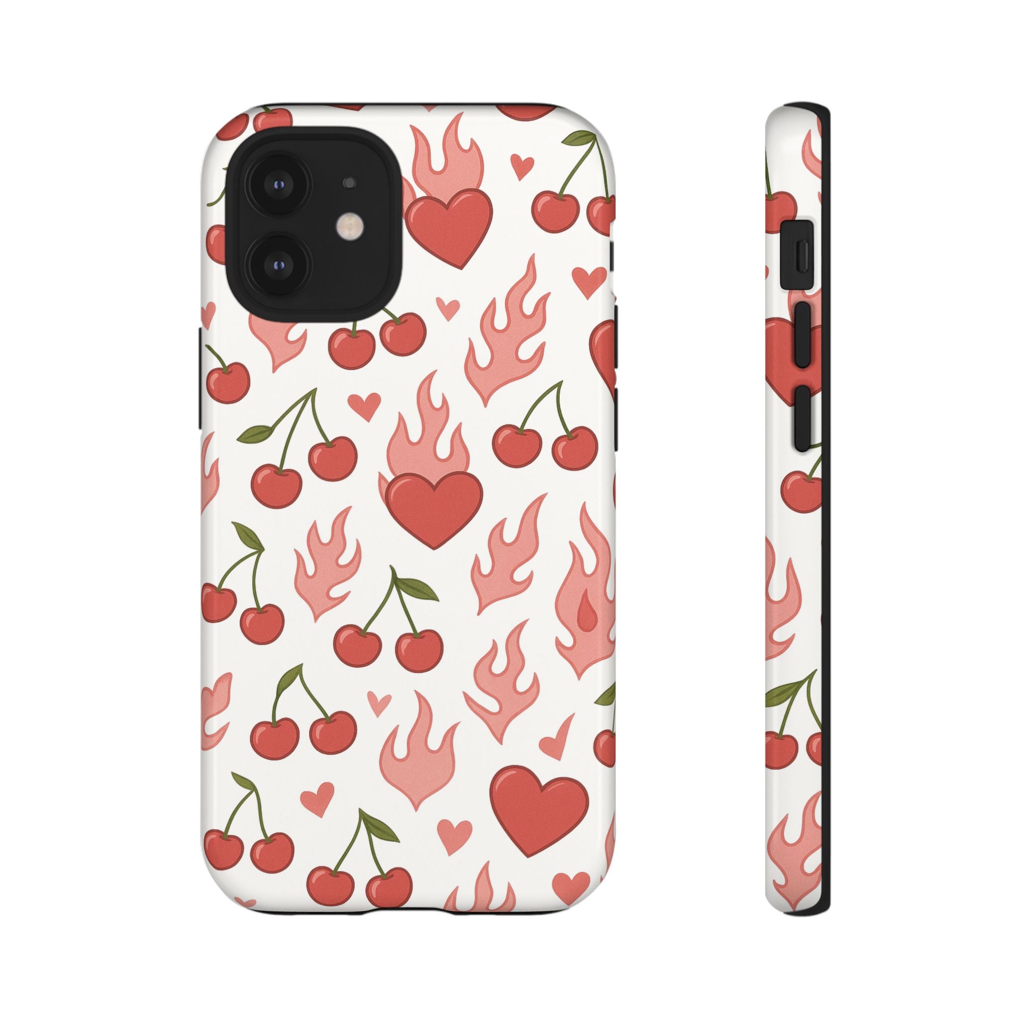 Pink Flaming Heart Phone Case