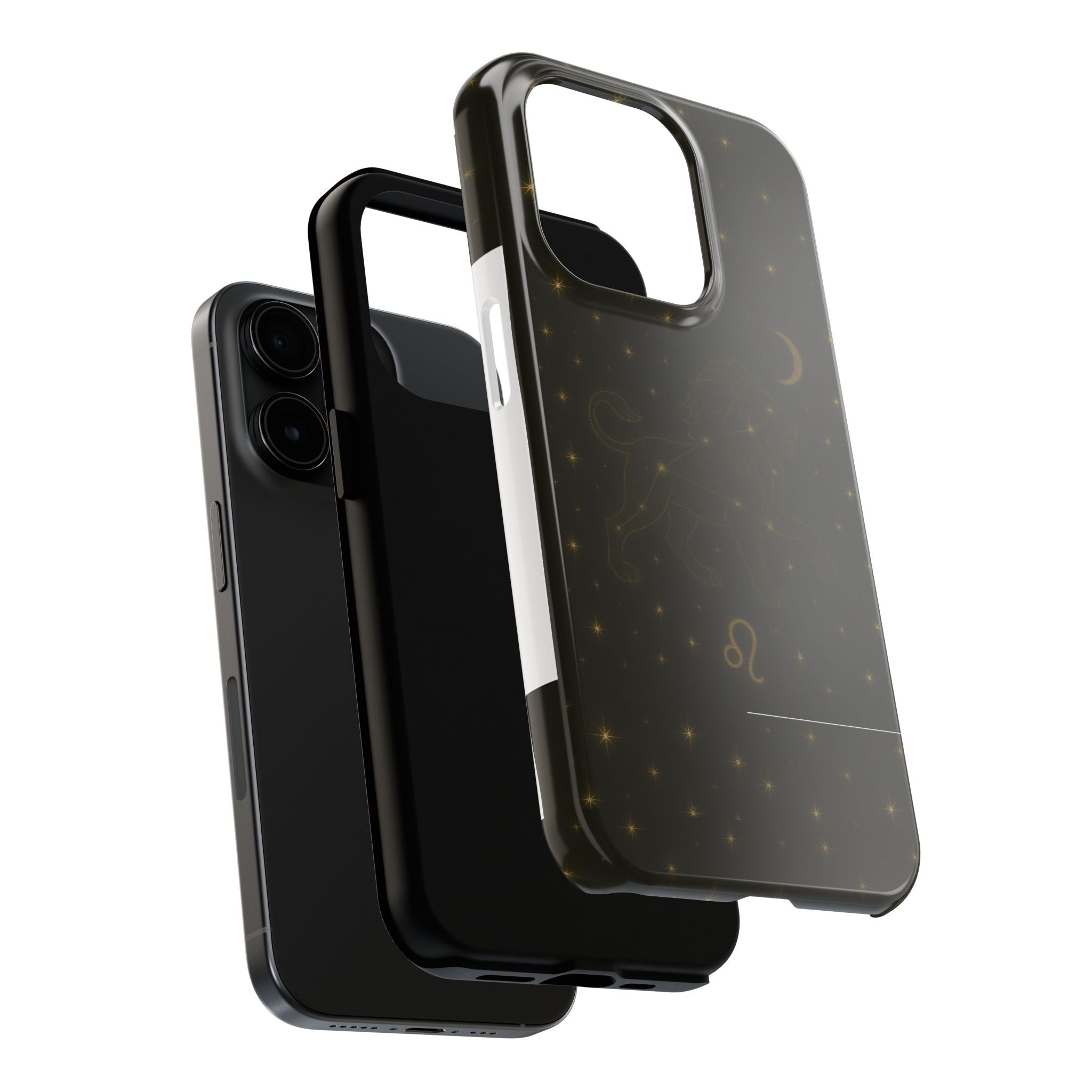 Leo Constellation Tough Phone Case — Zodiac Lion Design with Moon & Stars