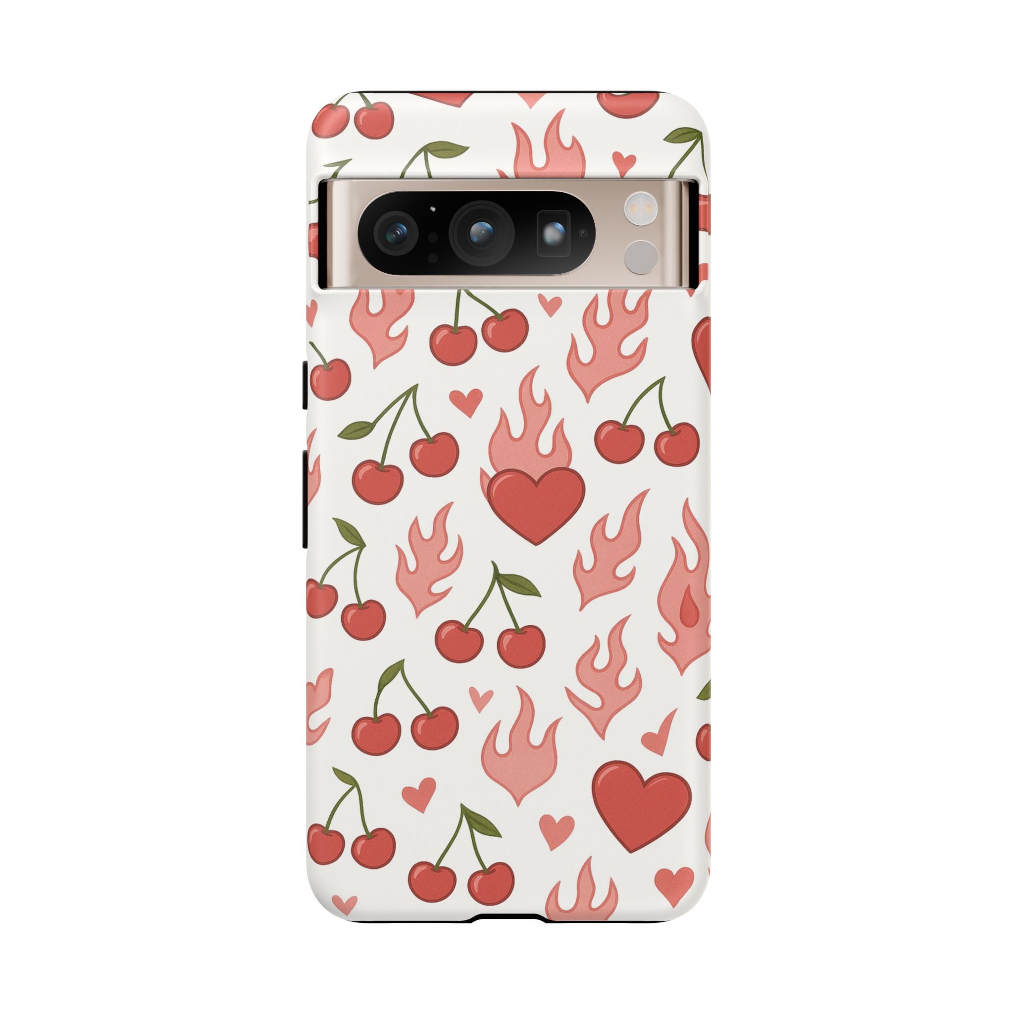 Pink Flaming Heart Phone Case