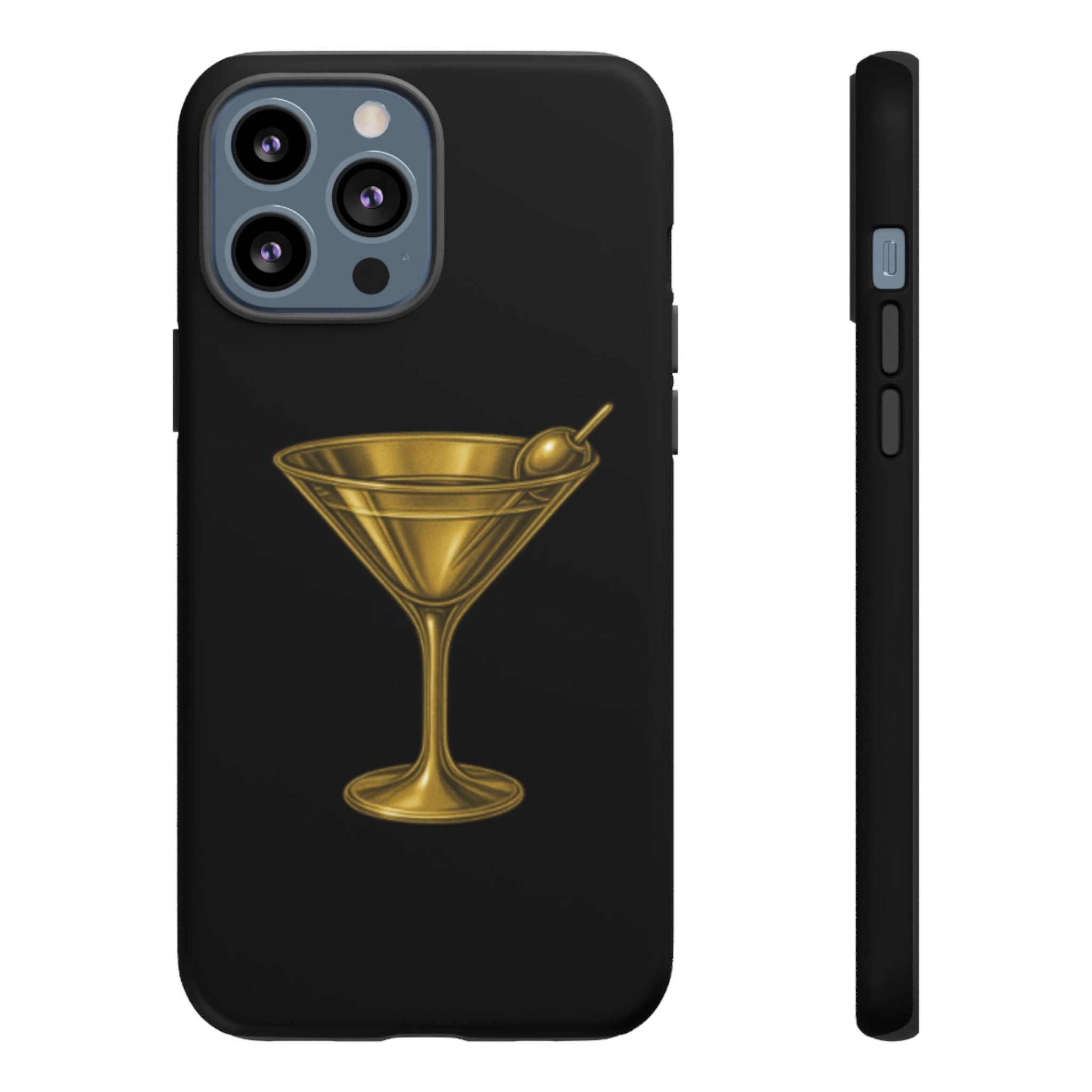 Gold Martini Tough Case Black