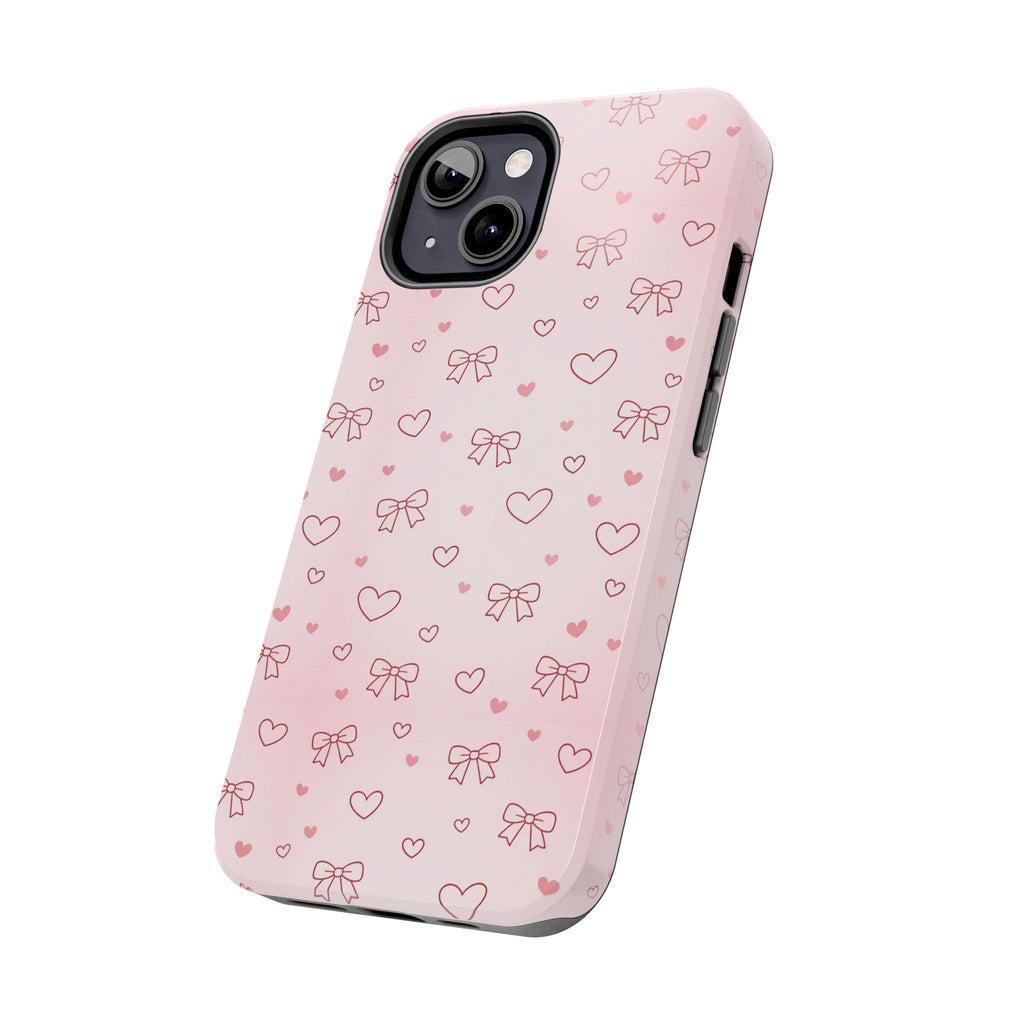 Pink Hearts & Bows Phone Case