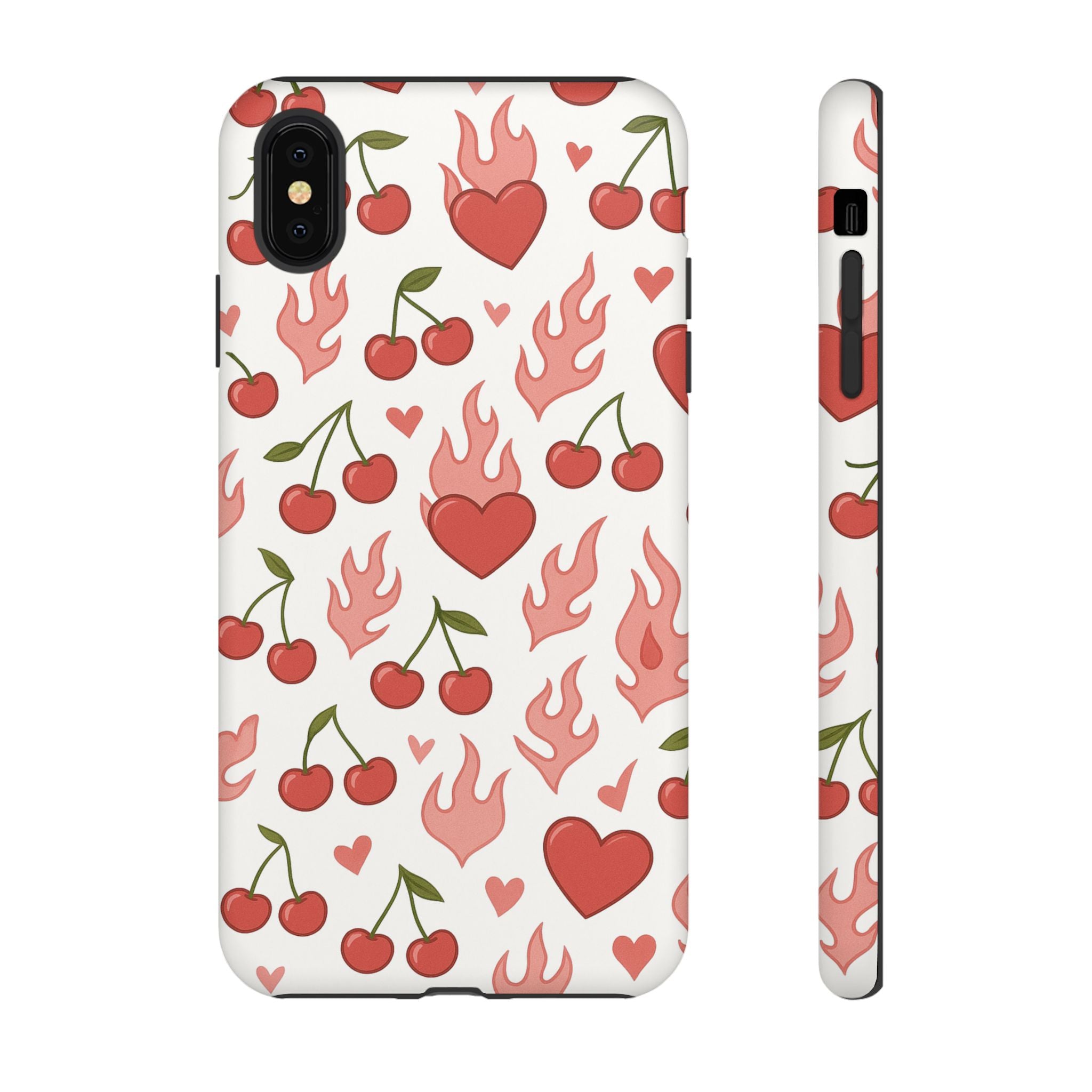 Pink Flaming Heart Phone Case