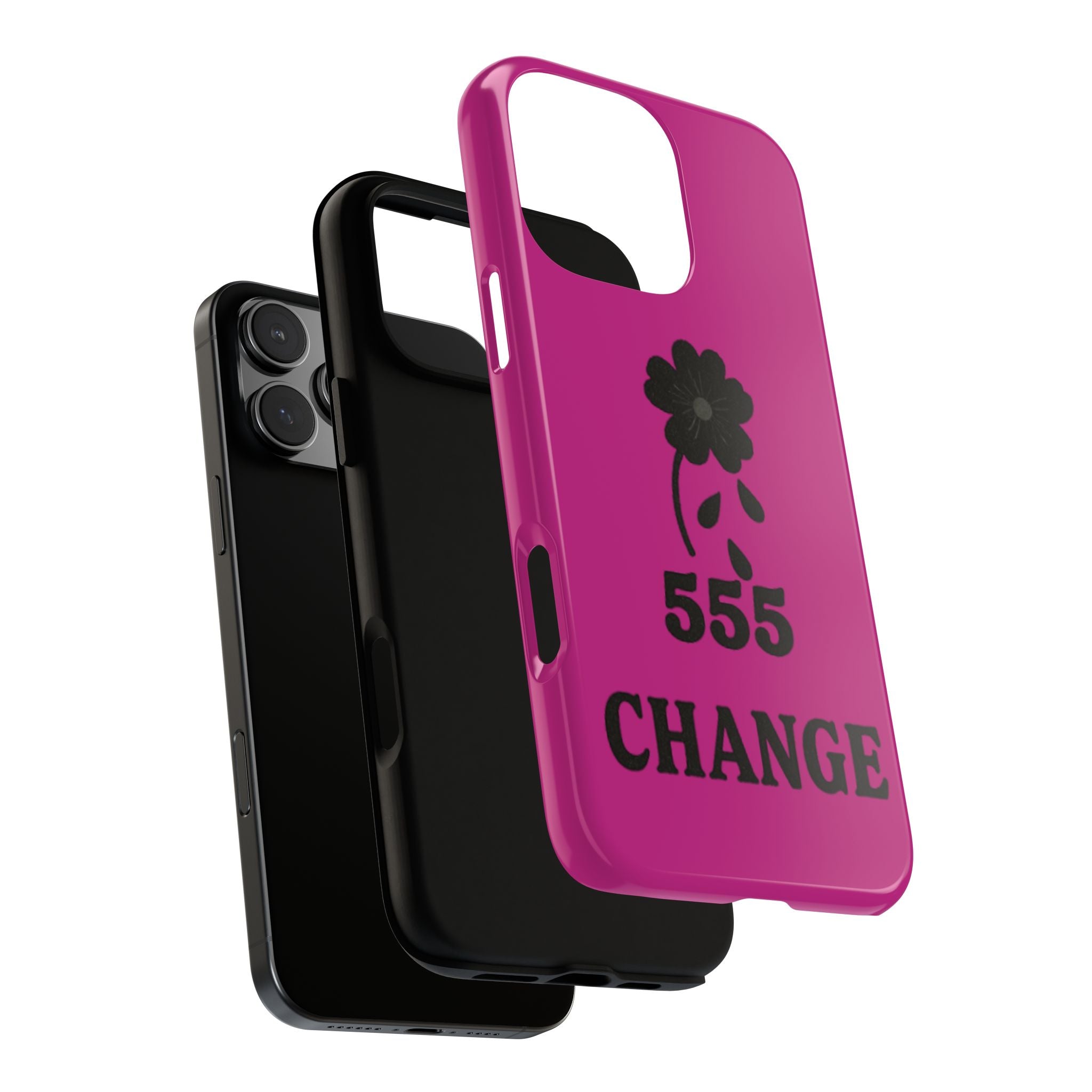 Black & Pink 555 Change Phone Case
