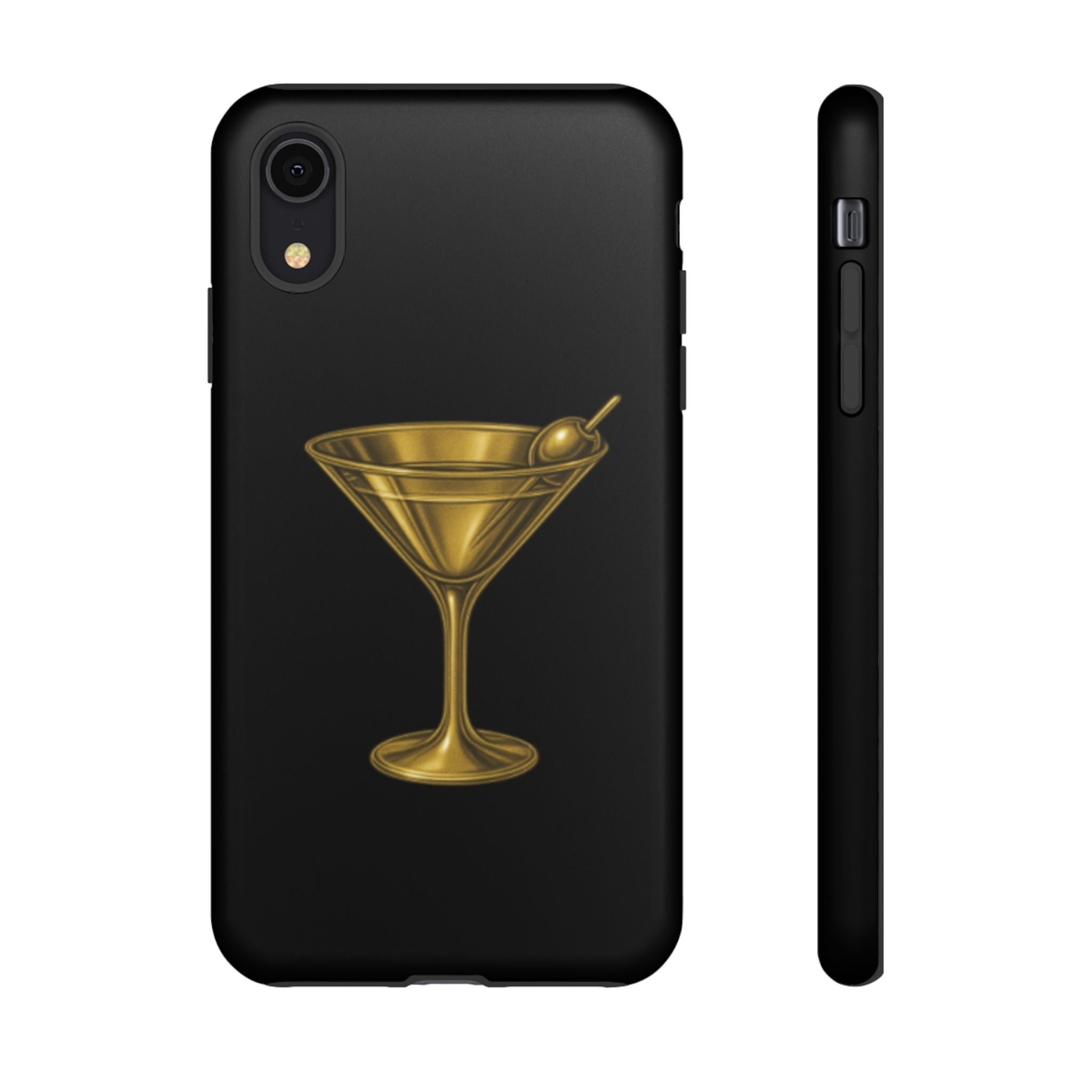 Gold Martini Tough Case Black