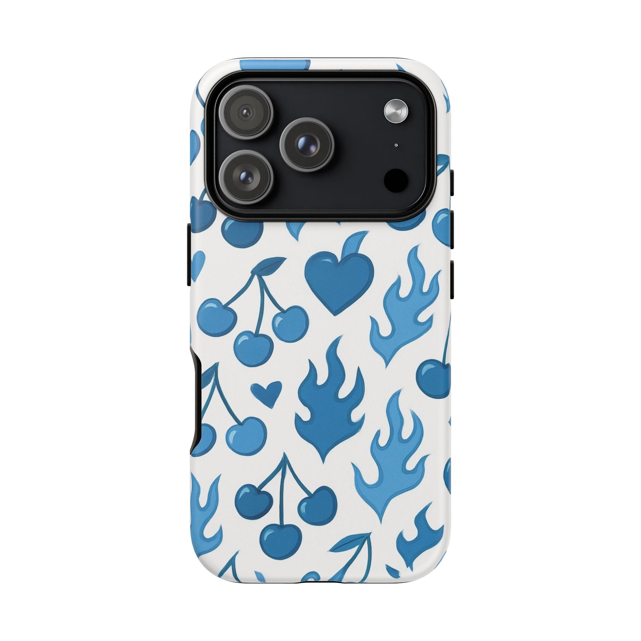 Blue Flaming Heart Phone Case