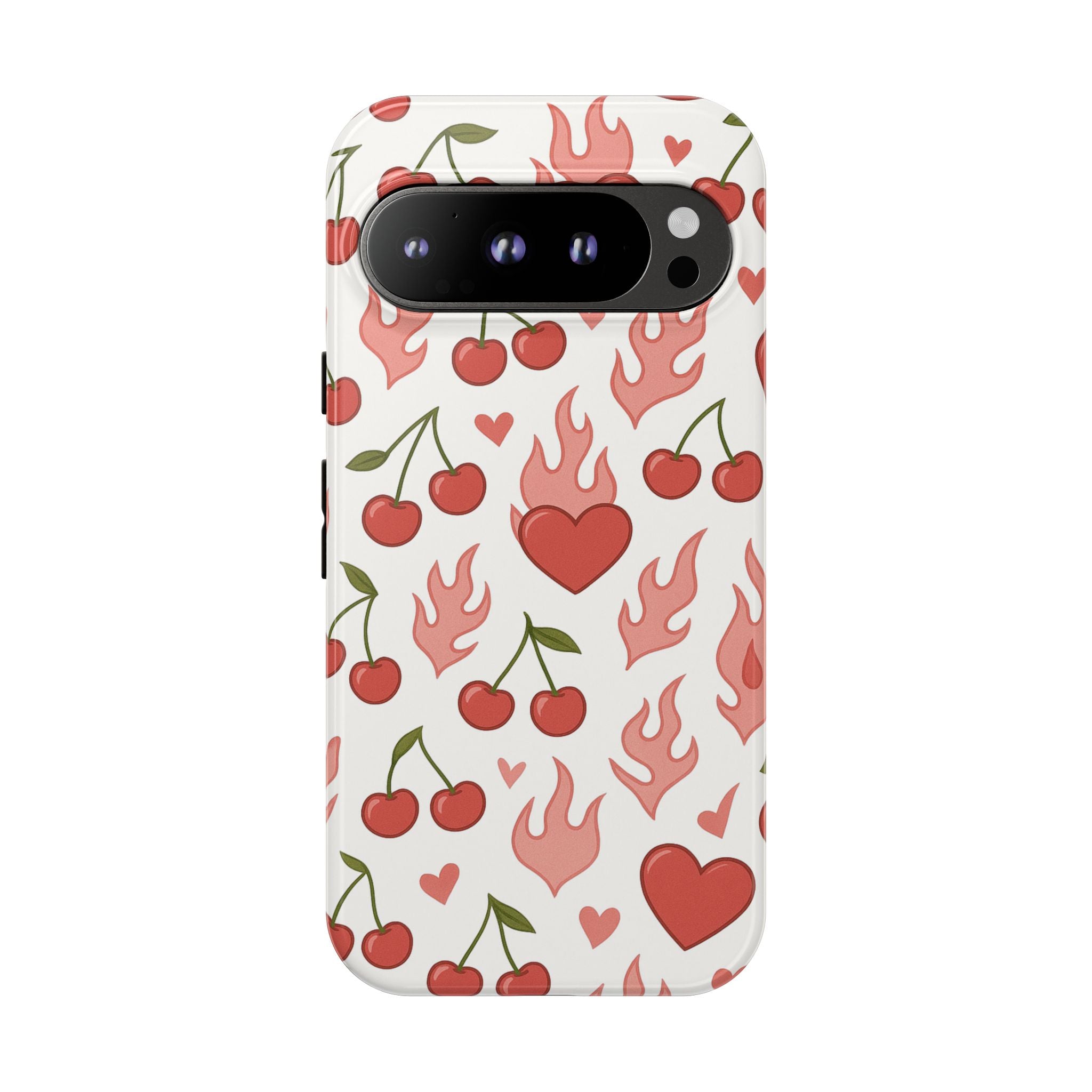 Pink Flaming Heart Phone Case