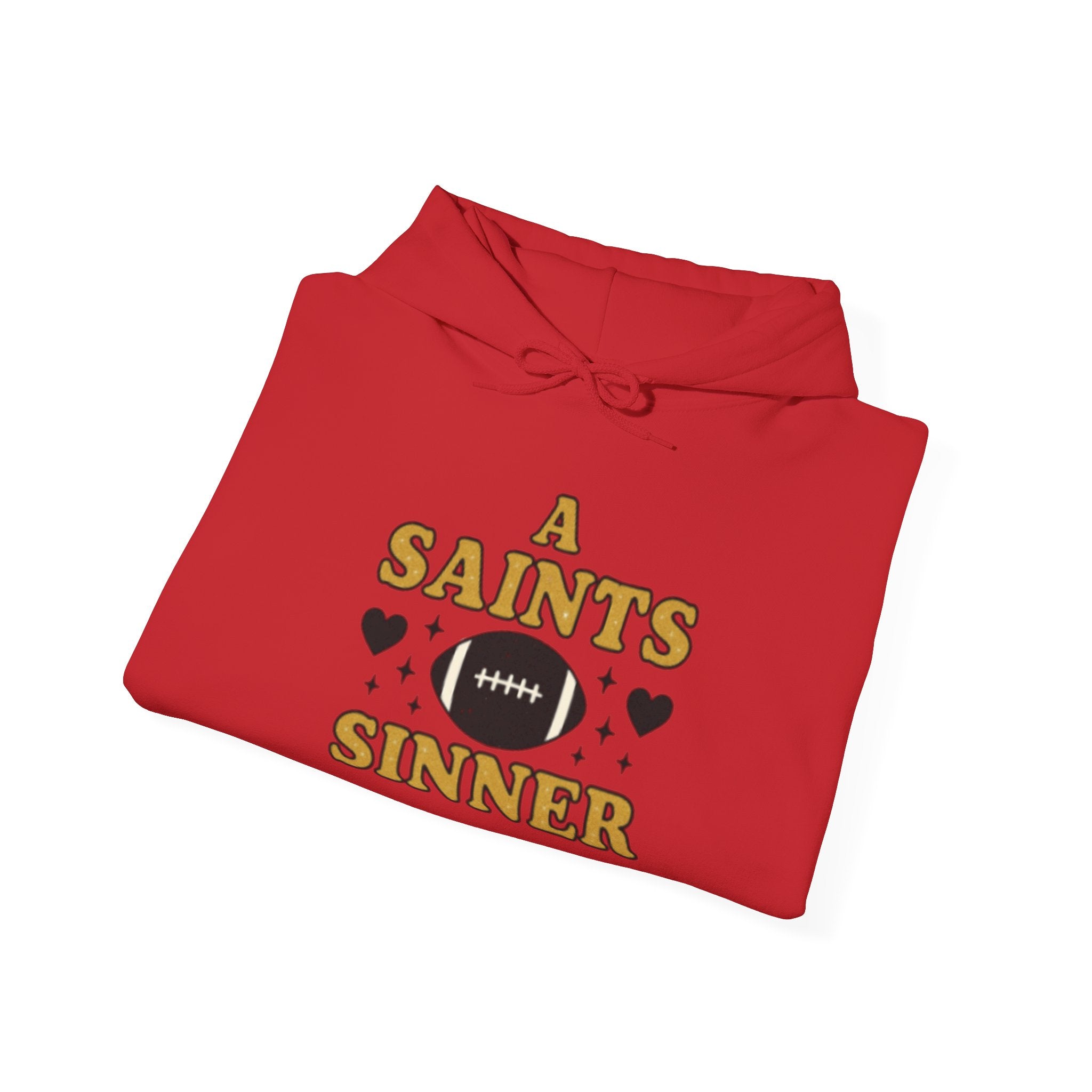 Football Hoodie – "A Saints Sinner" Graphic Hoodie