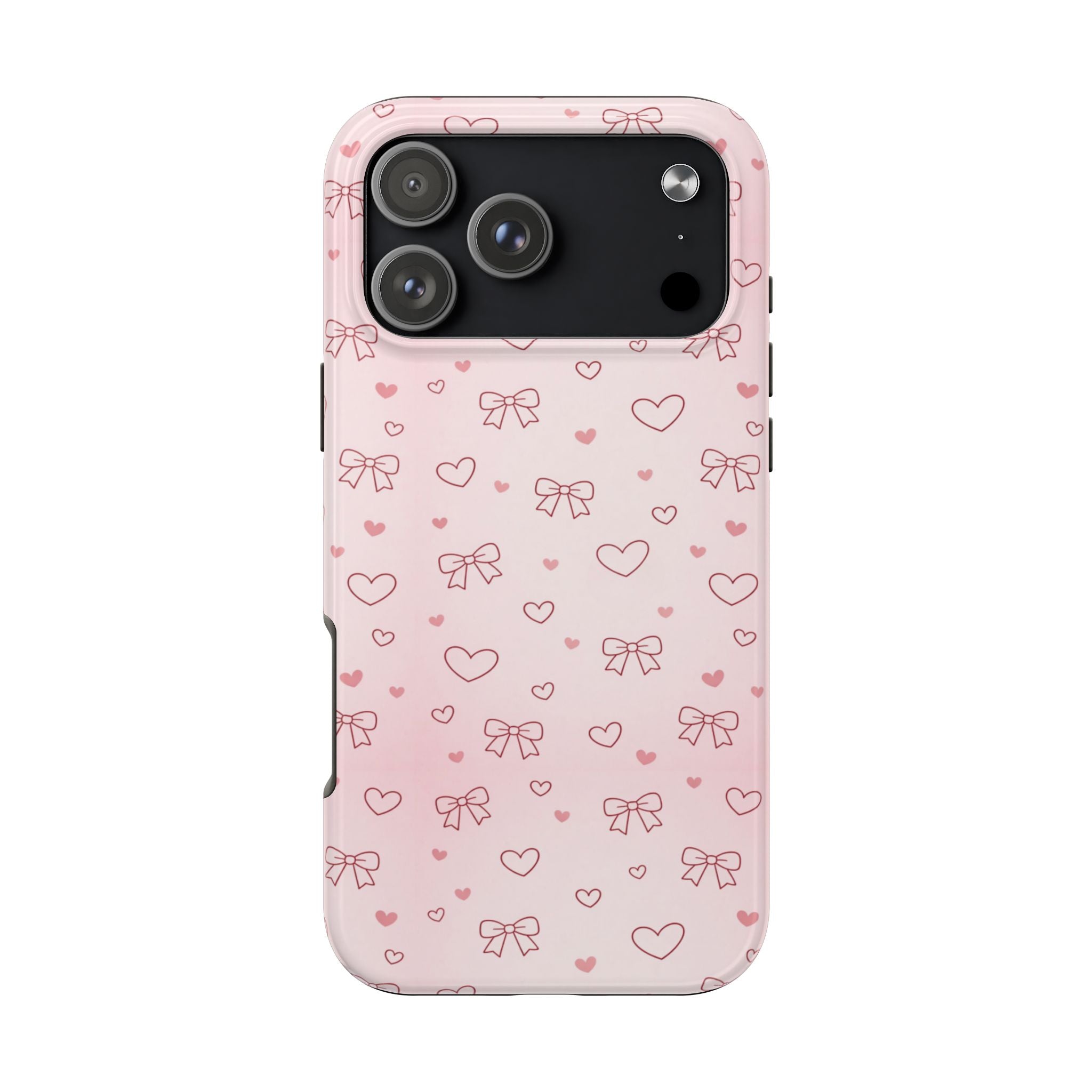 Pink Hearts & Bows Phone Case
