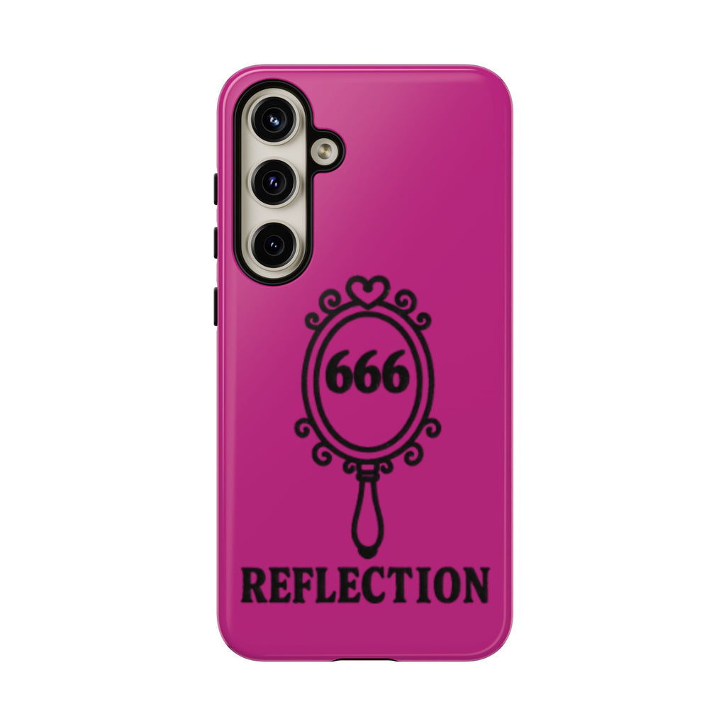 Black & Pink 666 Reflection Phone Case