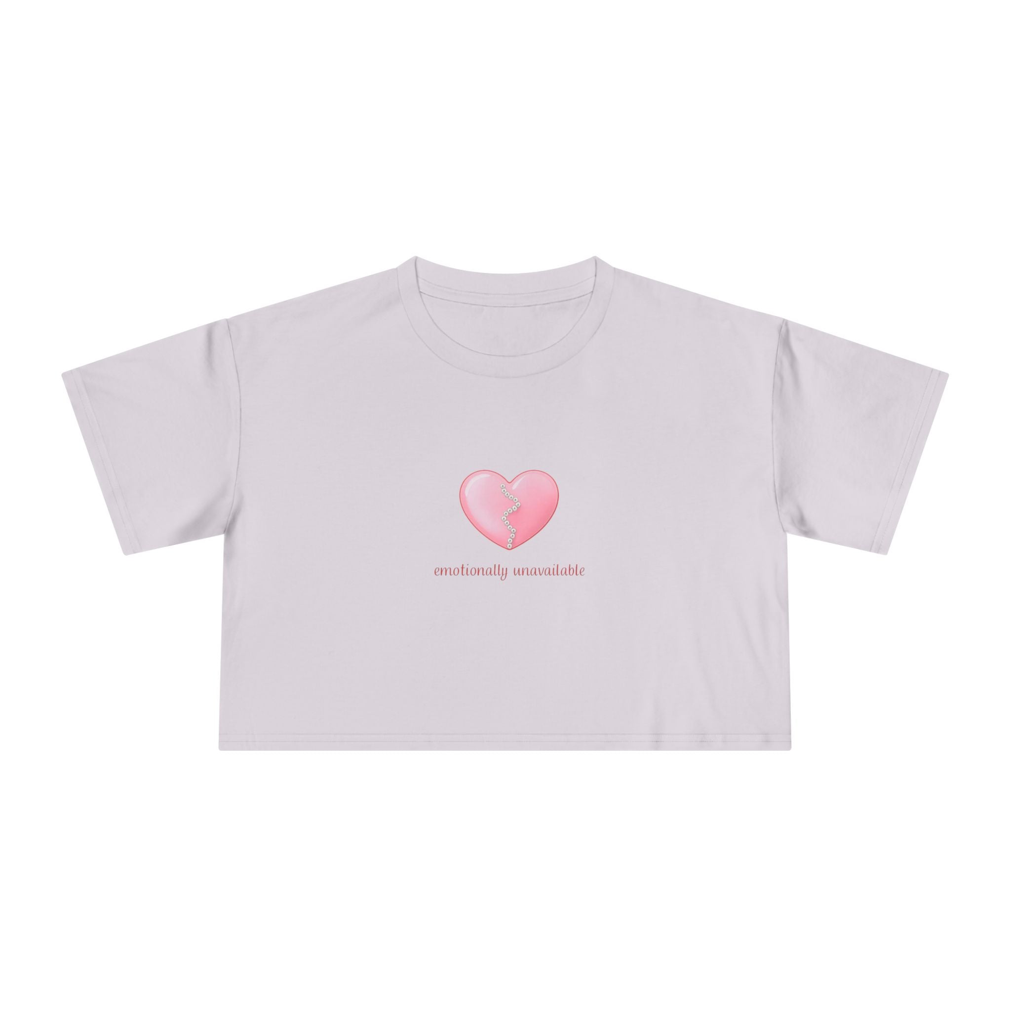 "Emotionally unavailable" Cropped Tee