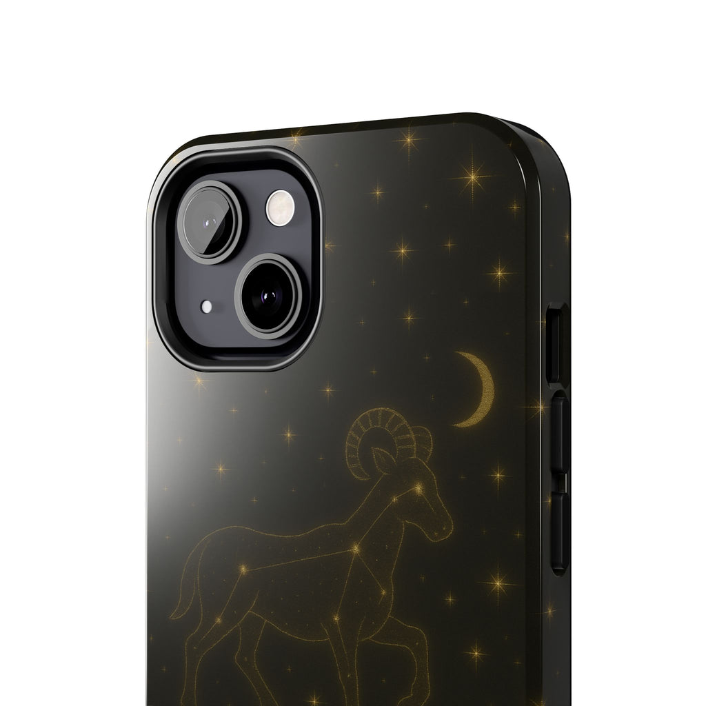 Aries Constellation Tough Phone Case — Zodiac Ram Star Map Design