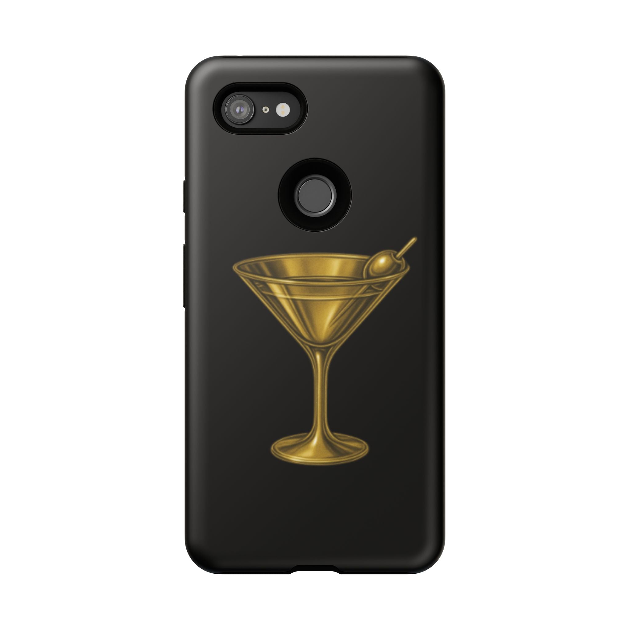 Gold Martini Tough Case Black