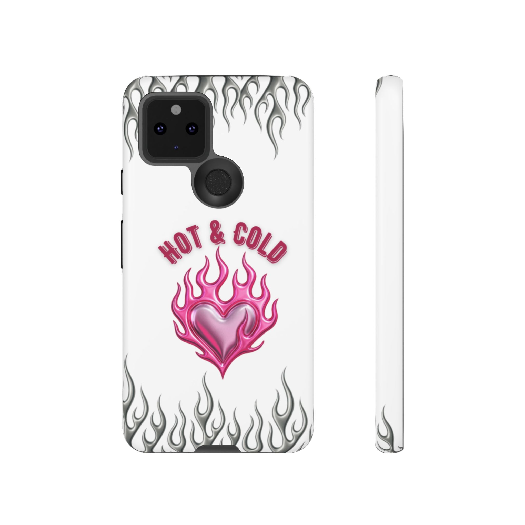 Hot & Cold Pink Flame Tough Phone Case