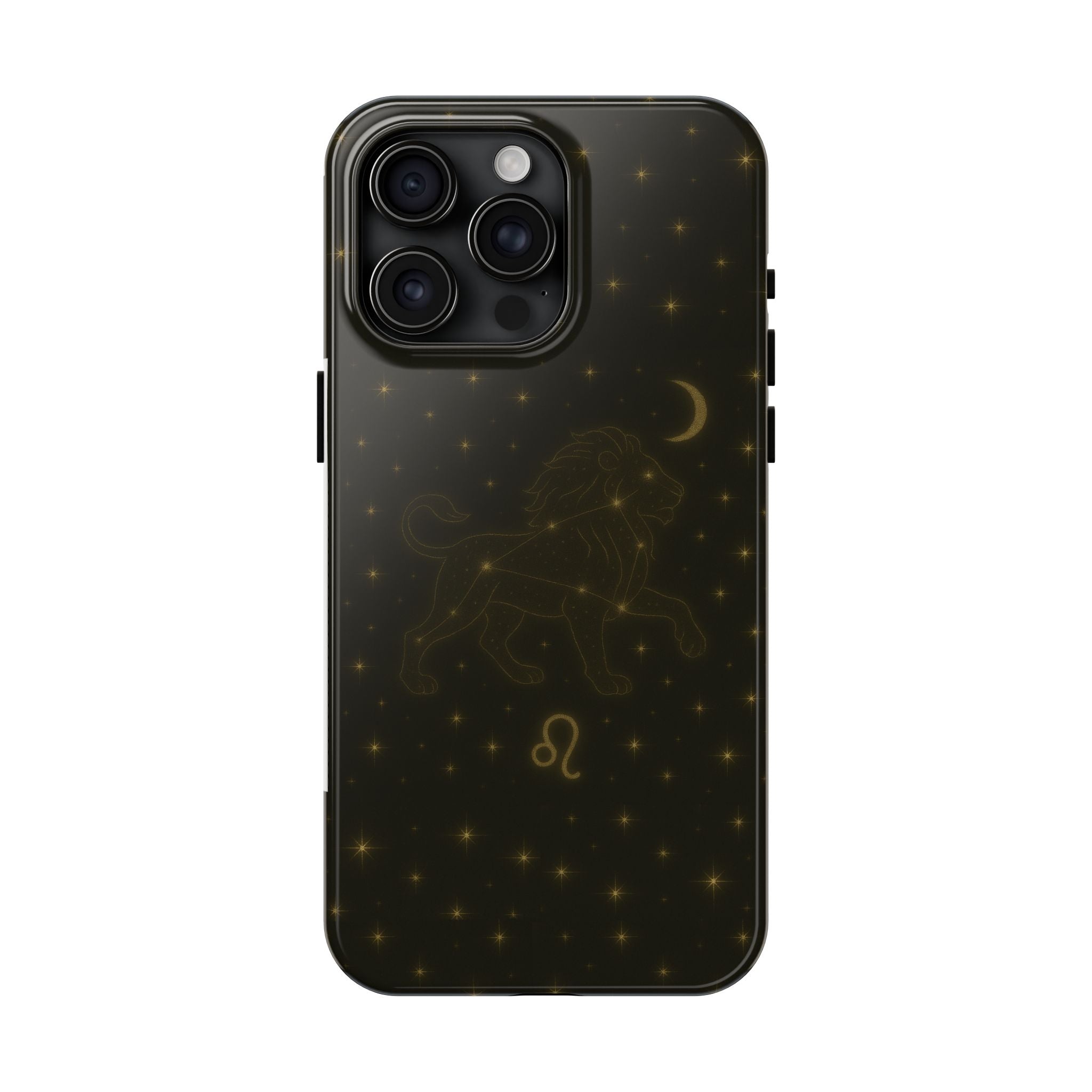 Leo Constellation Tough Phone Case — Zodiac Lion Design with Moon & Stars