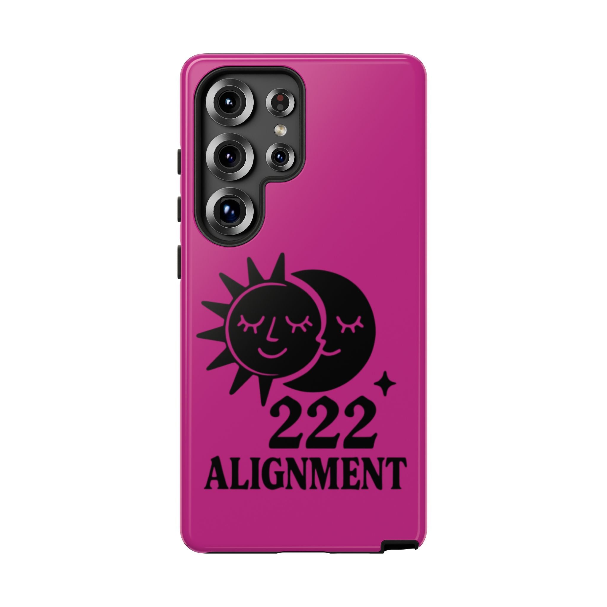 Black & Pink 222 Alignment Phone Case