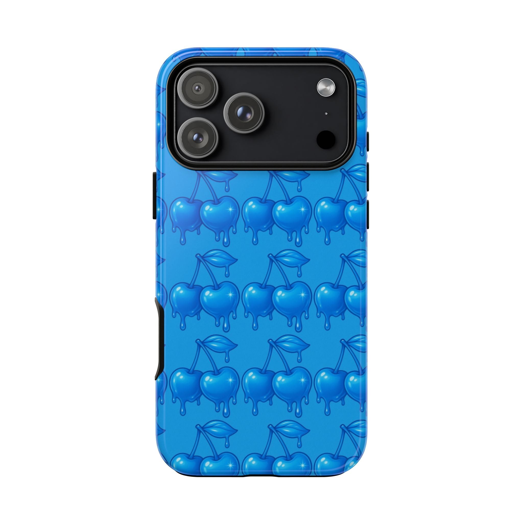 Blue Dripping Cherry Tough Phone Case