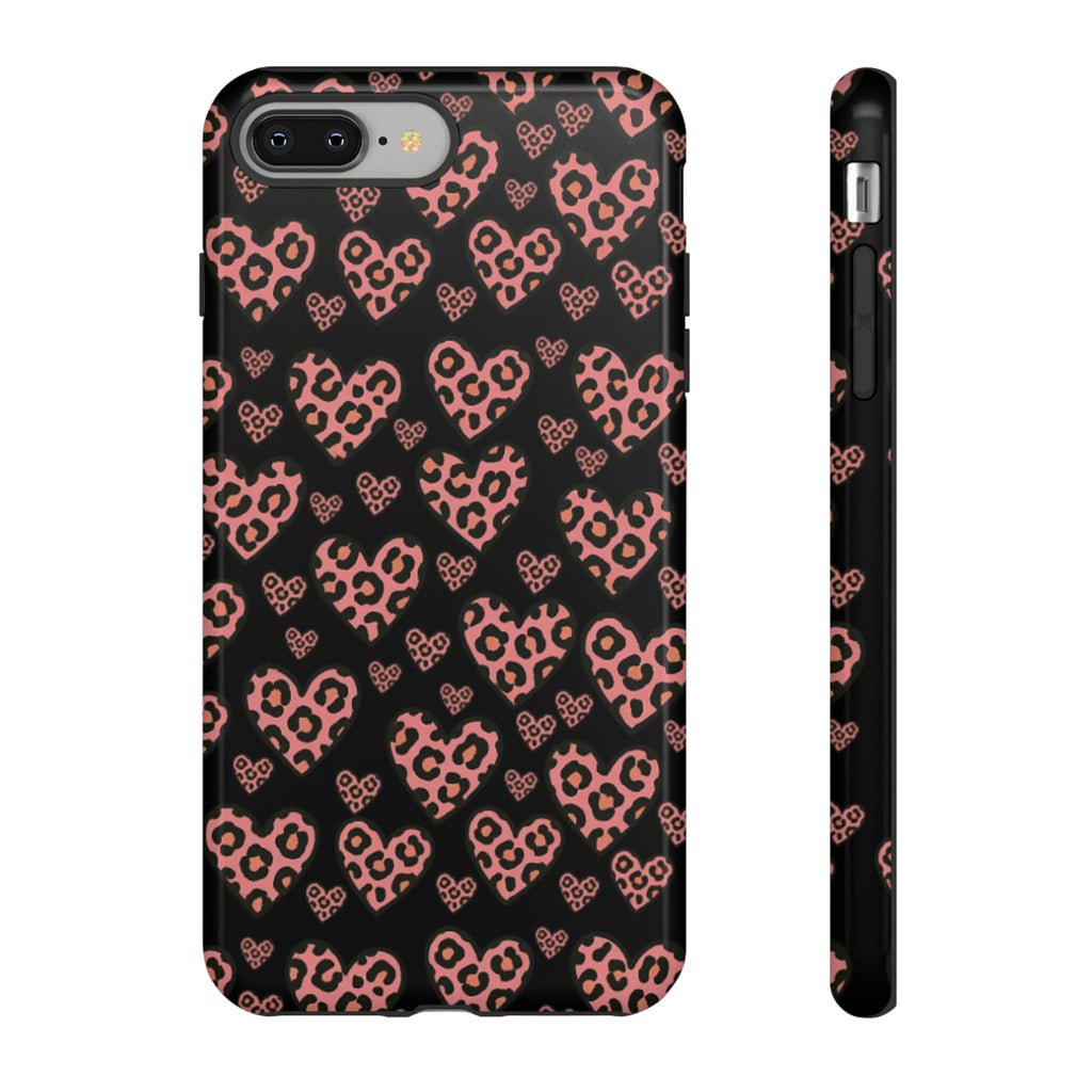 Leopard Heart Phone Case