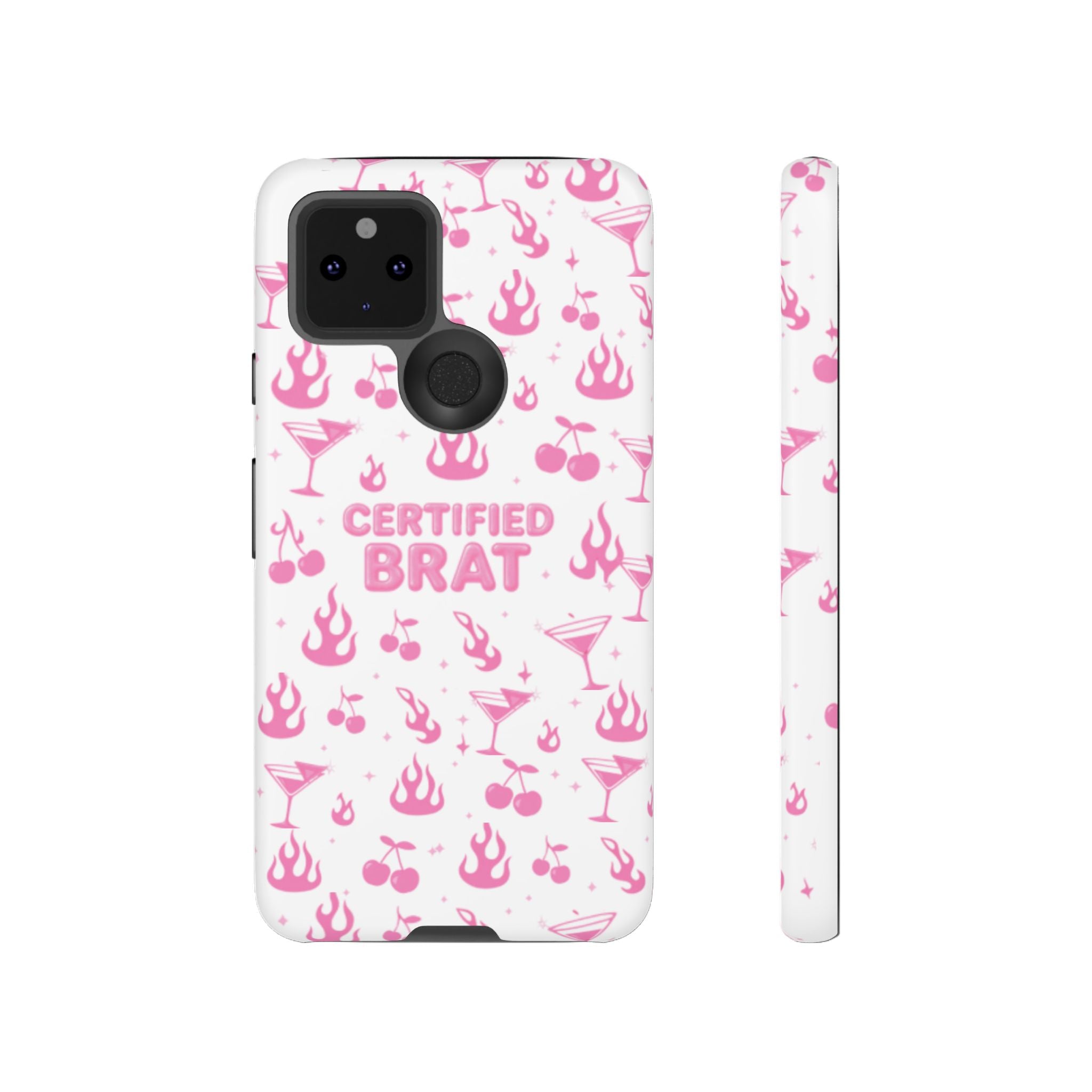 Certified Brat Pink Pattern Phone Case