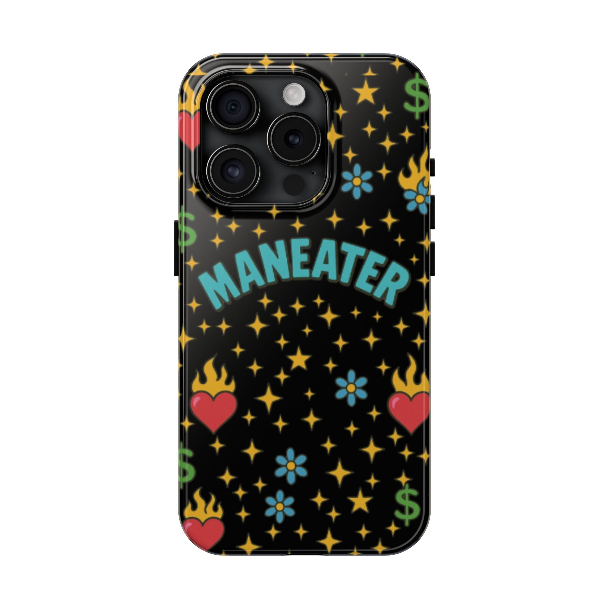 Maneater Flaming Heart Phone Case