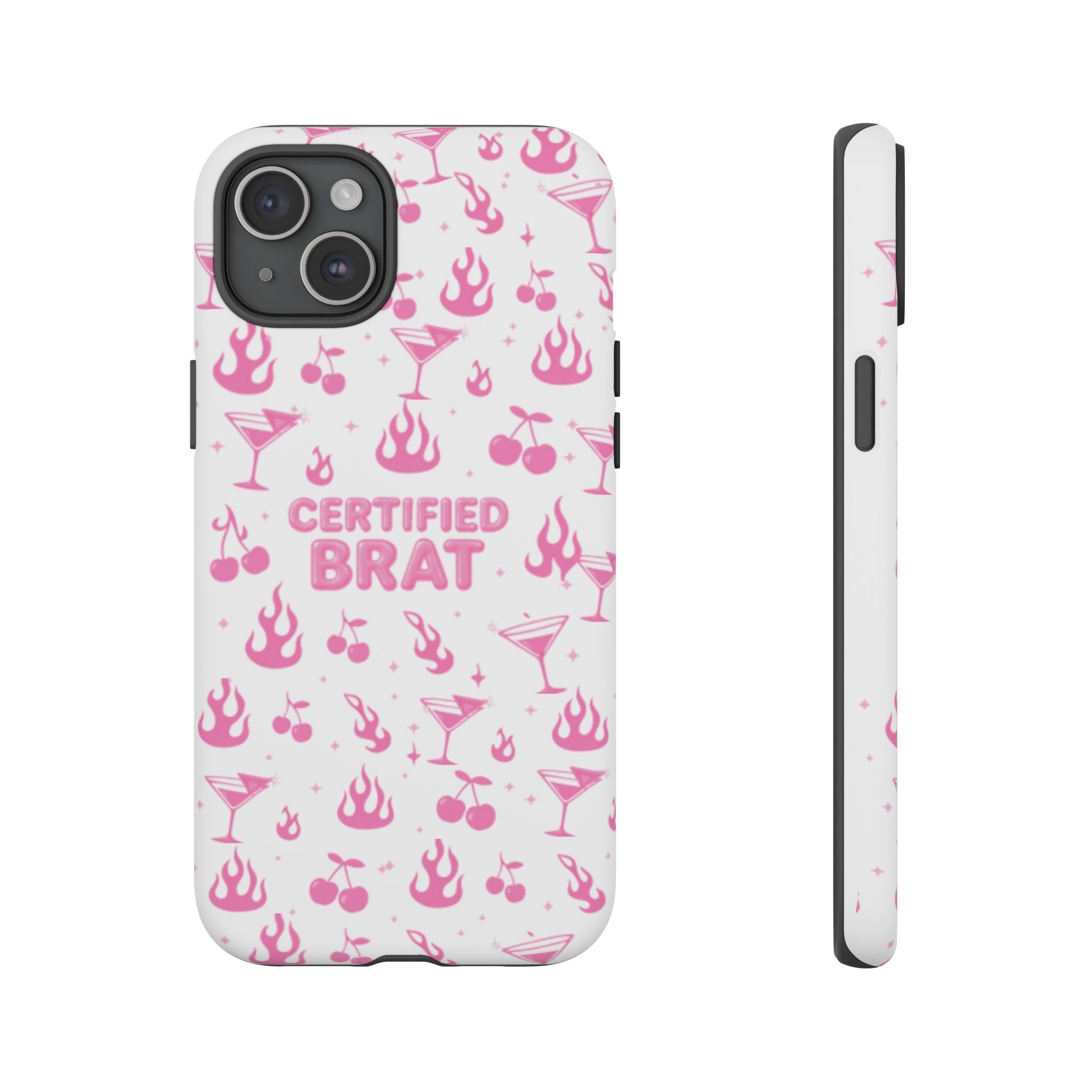 Certified Brat Pink Pattern Phone Case