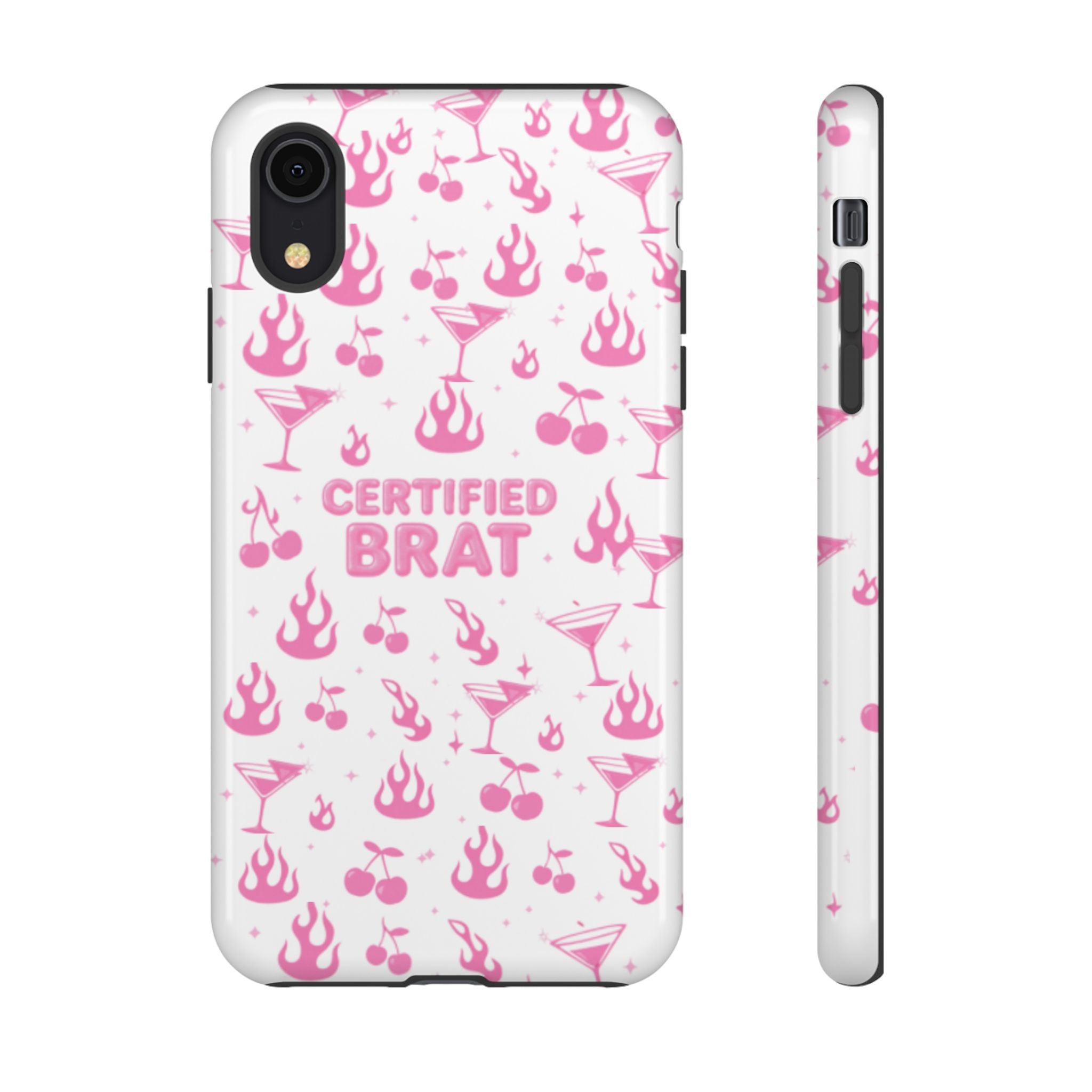Certified Brat Pink Pattern Phone Case