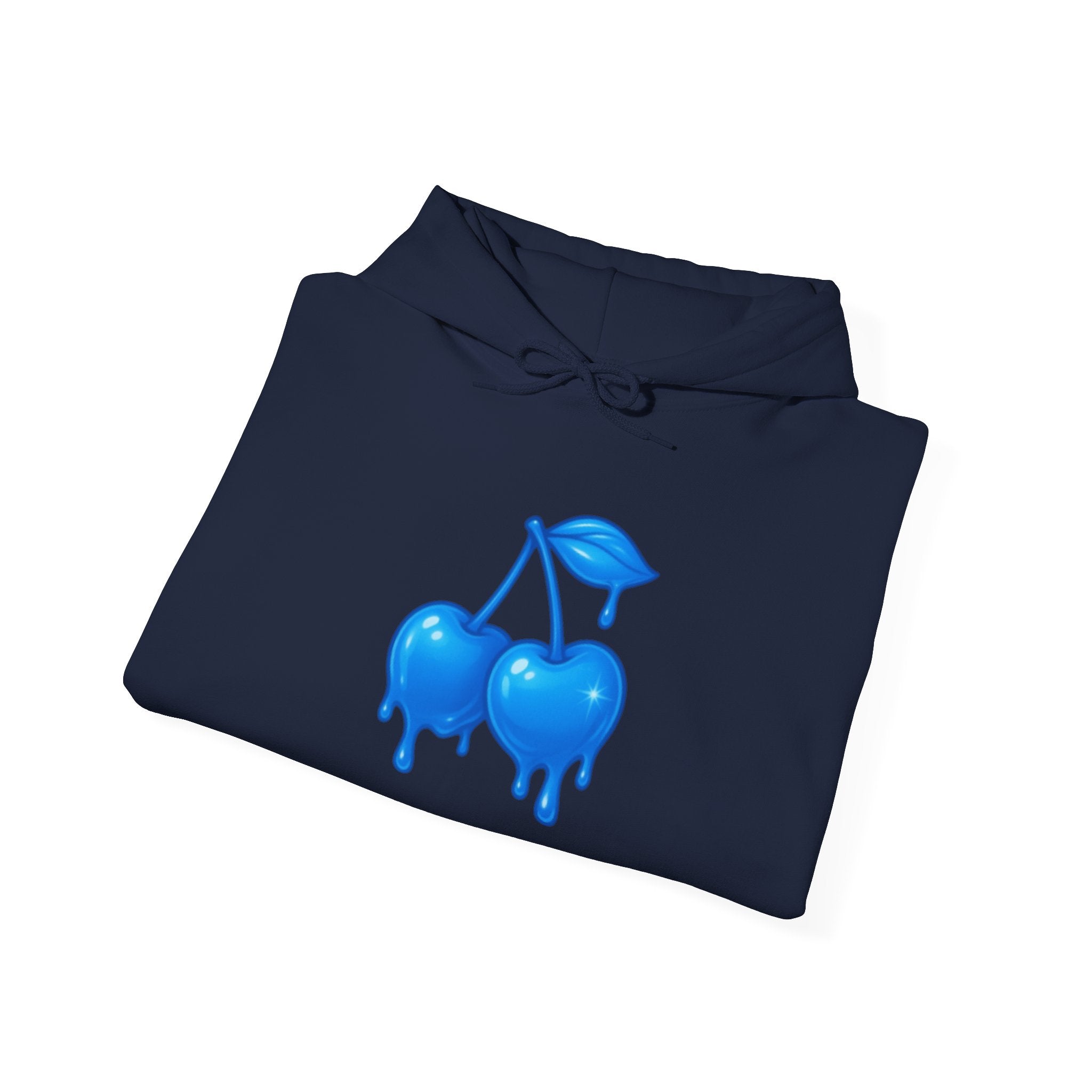 Dripping Blue Cherries Hoodie