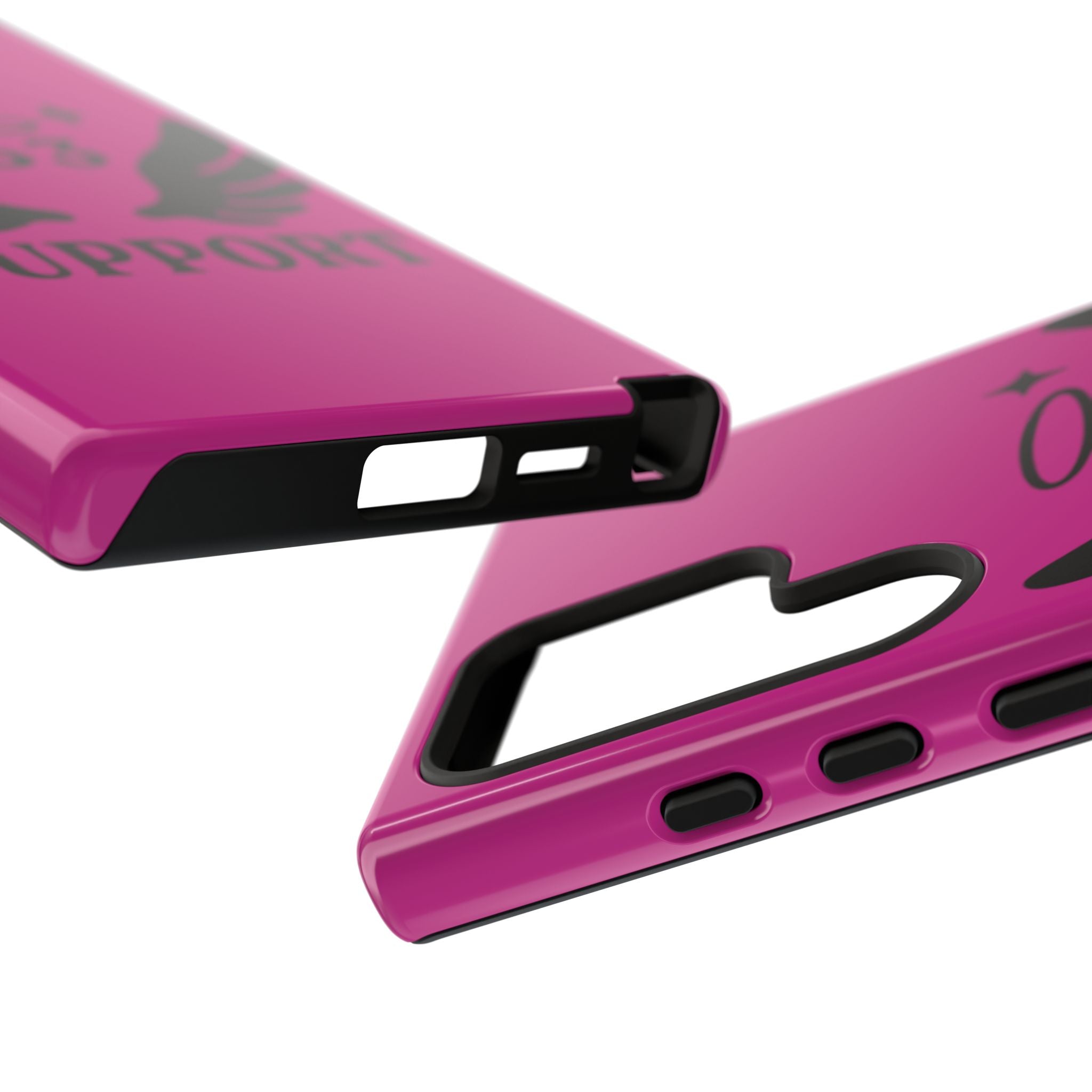 Black & Pink 333 Support Phone Case