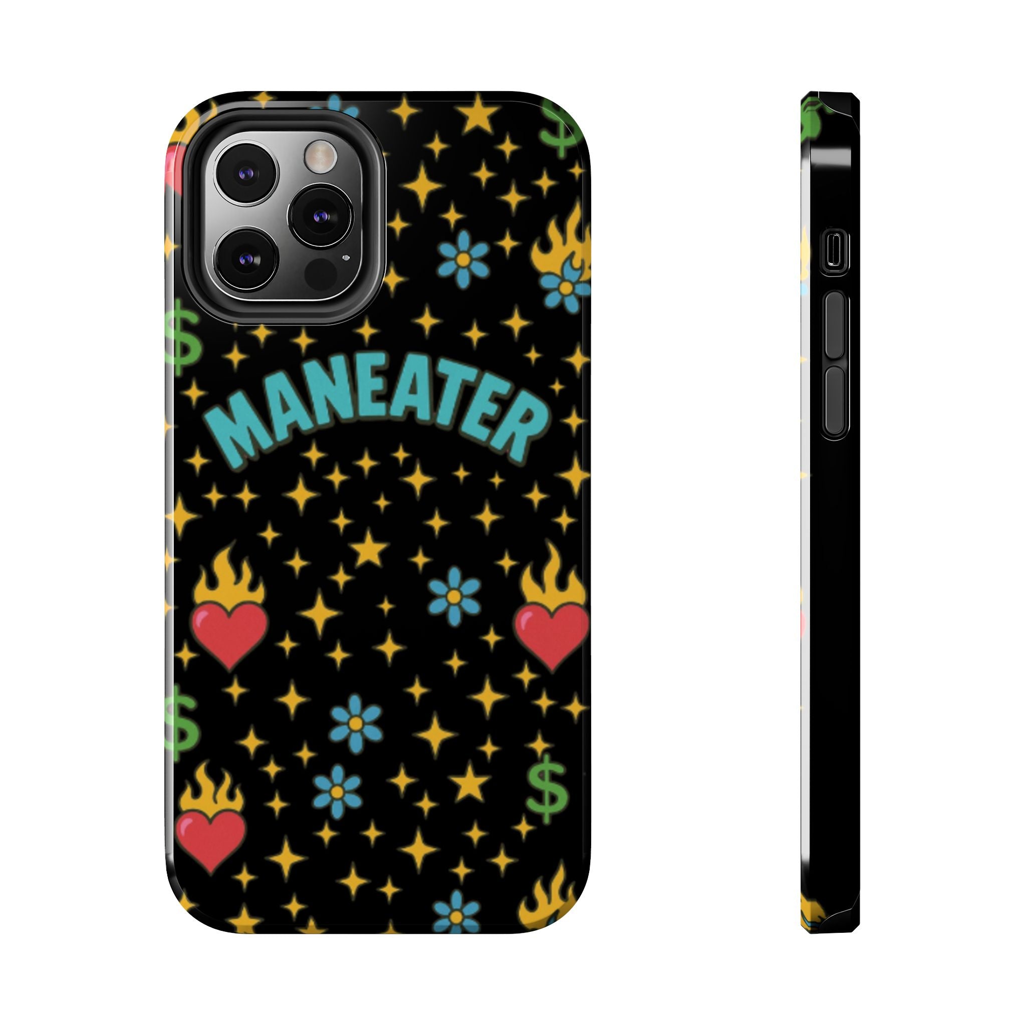 Maneater Flaming Heart Phone Case
