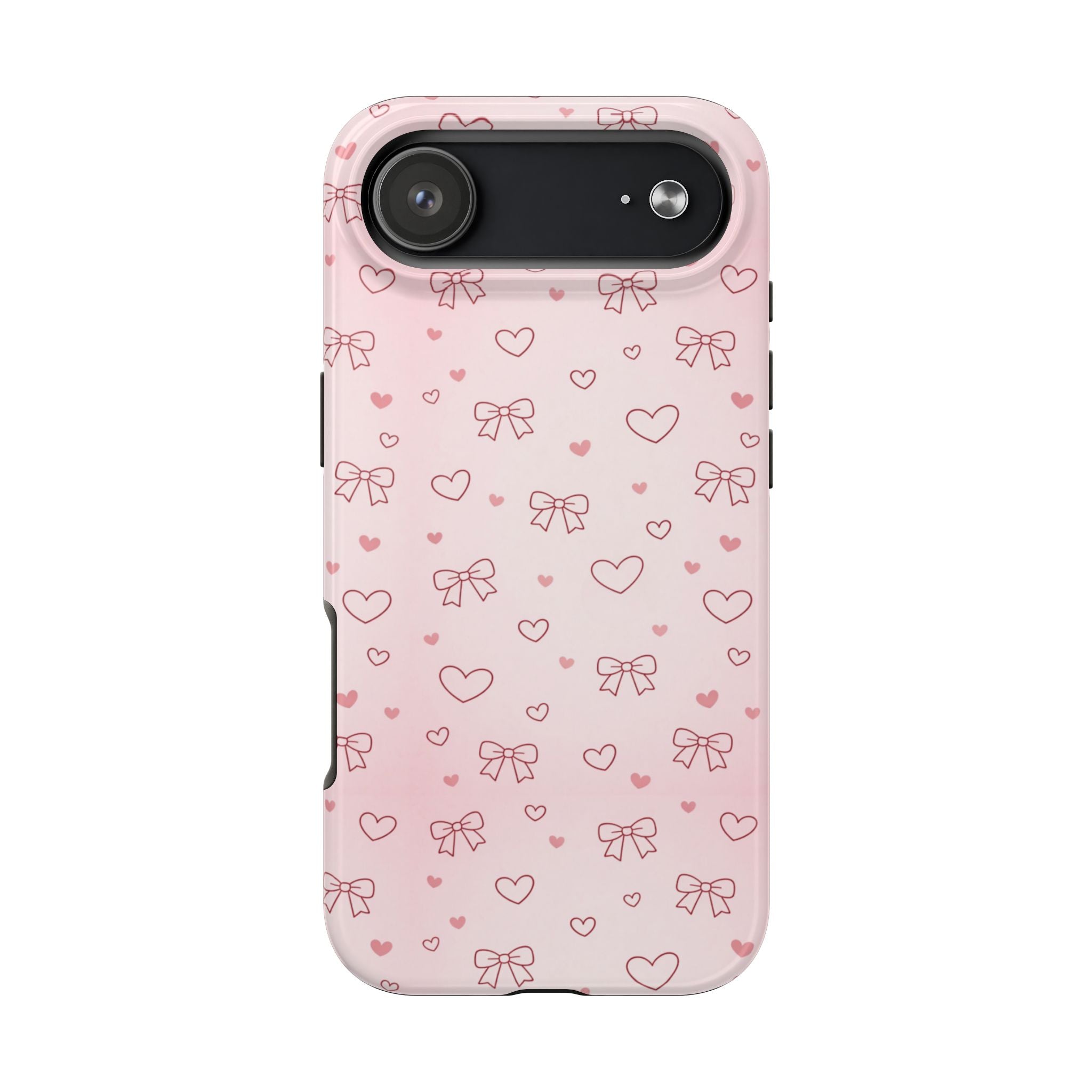 Pink Hearts & Bows Phone Case