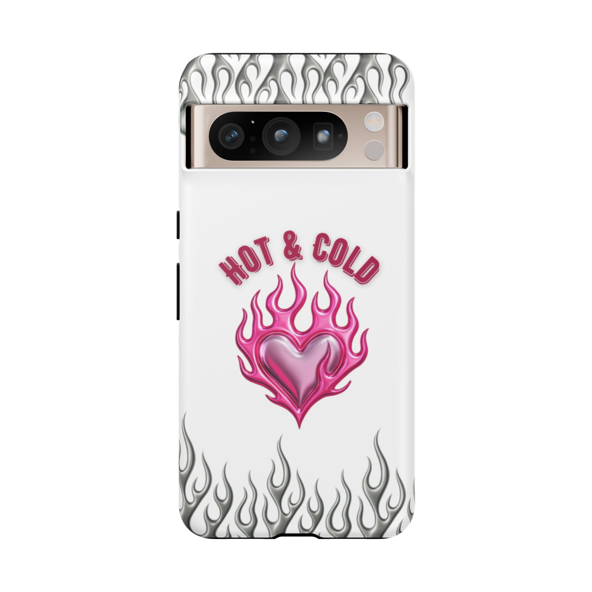 Hot & Cold Pink Flame Tough Phone Case