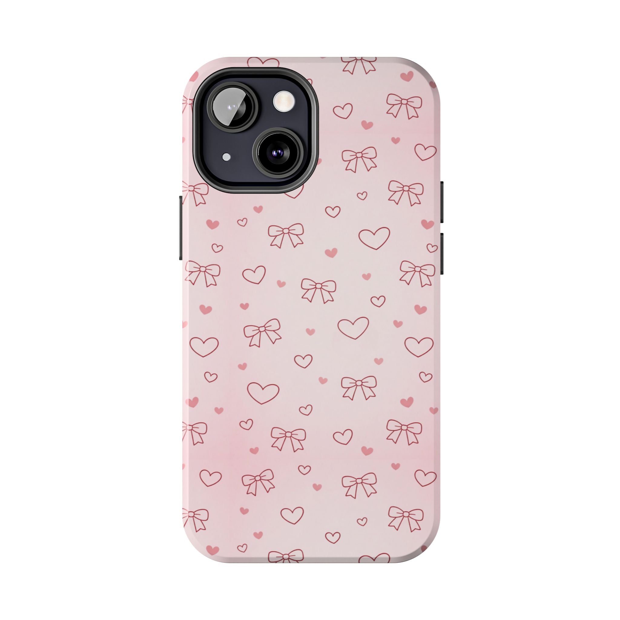 Pink Hearts & Bows Phone Case
