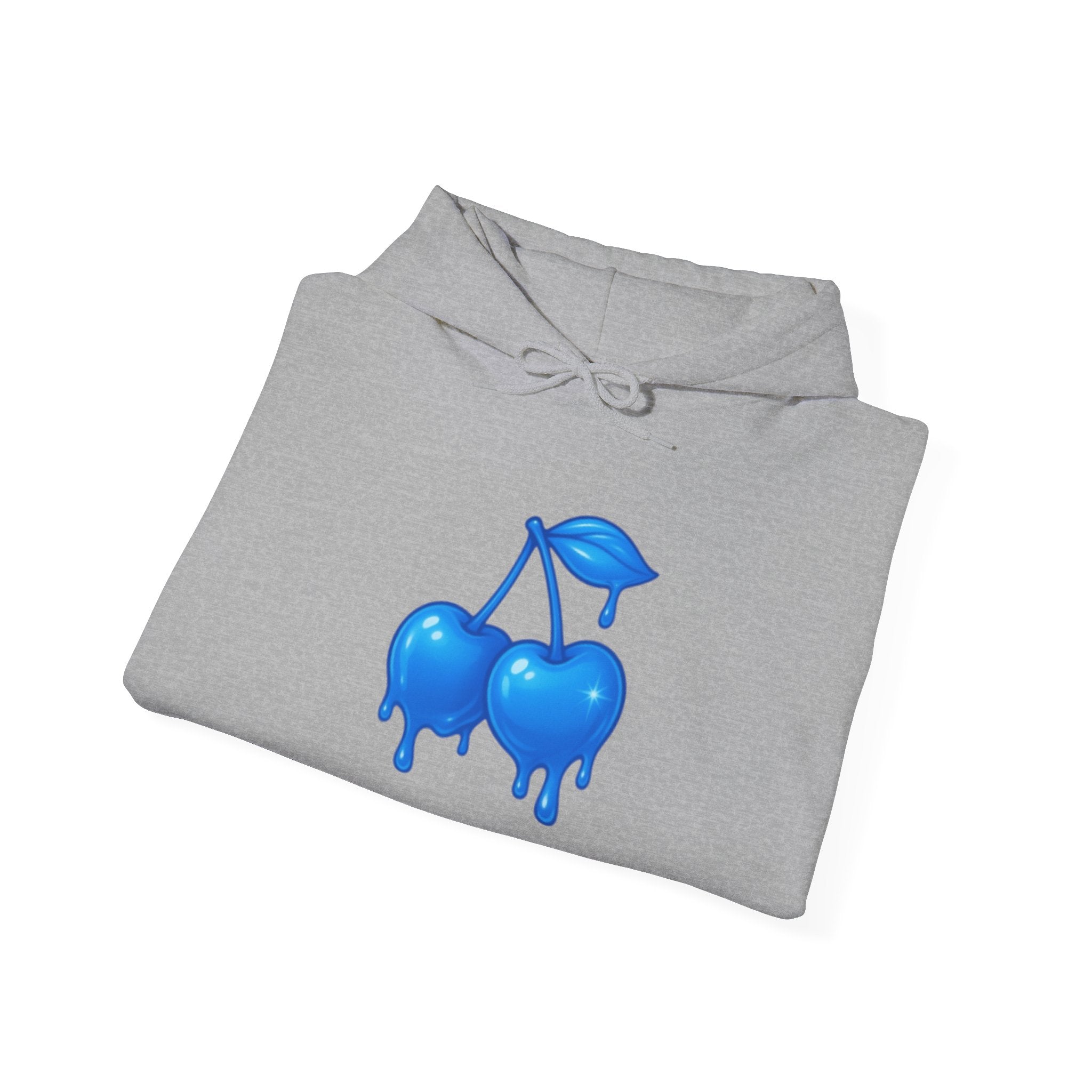 Dripping Blue Cherries Hoodie