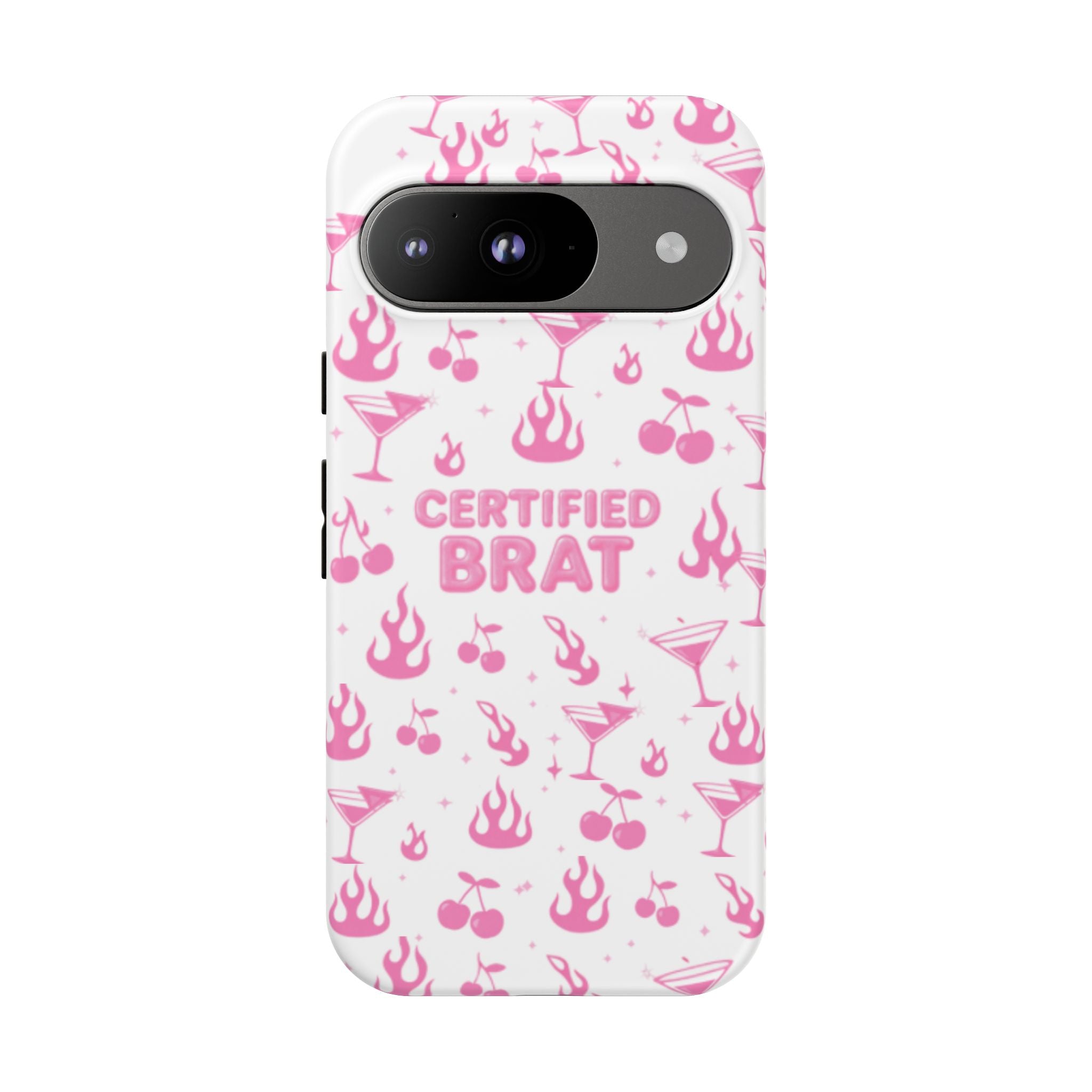 Certified Brat Pink Pattern Phone Case