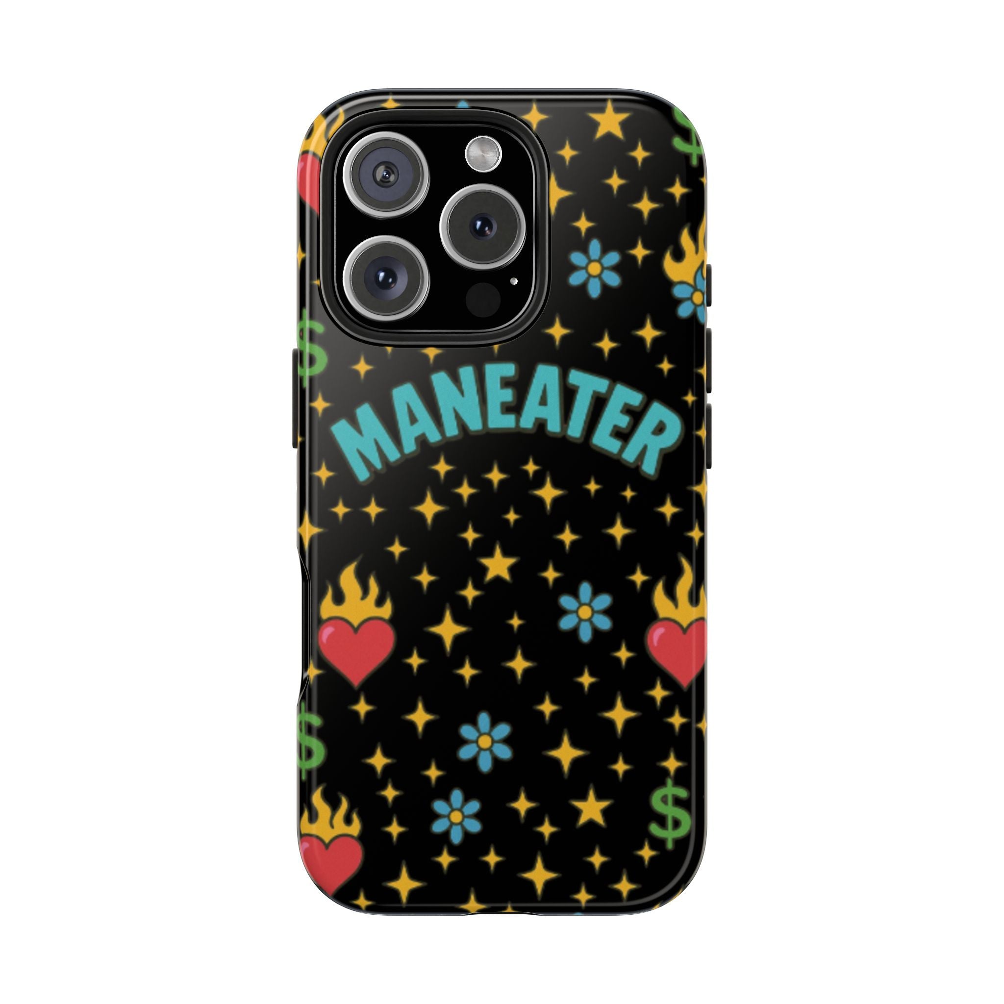 Maneater Flaming Heart Phone Case