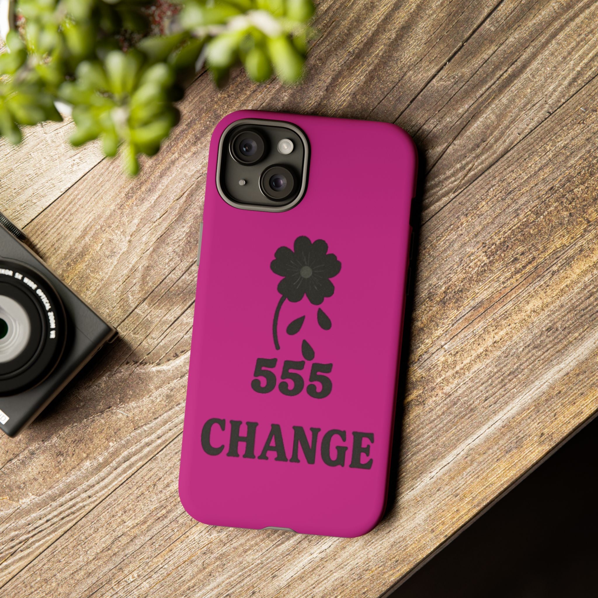 Black & Pink 555 Change Phone Case