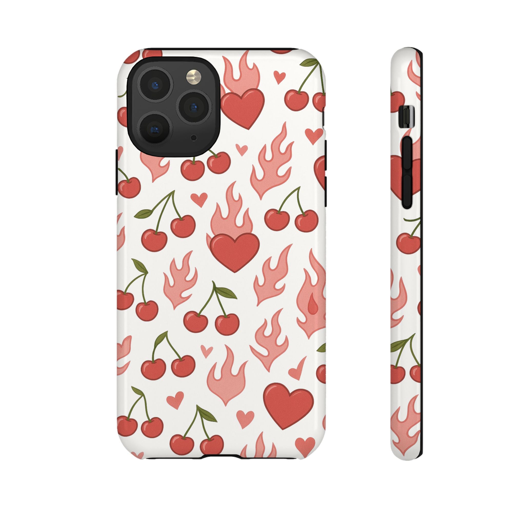 Pink Flaming Heart Phone Case