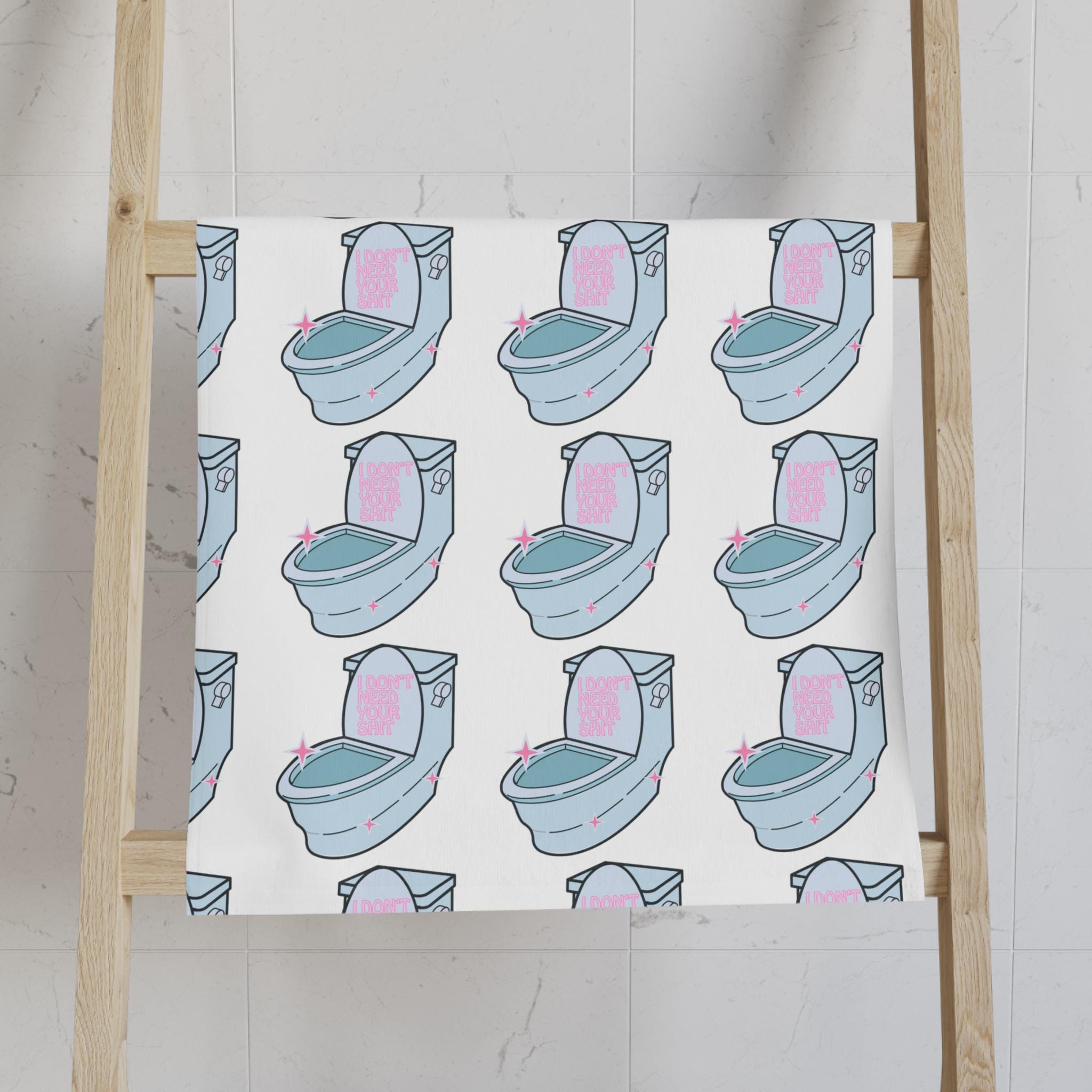 I Don't Need Your Shit Pattern Hand Towel