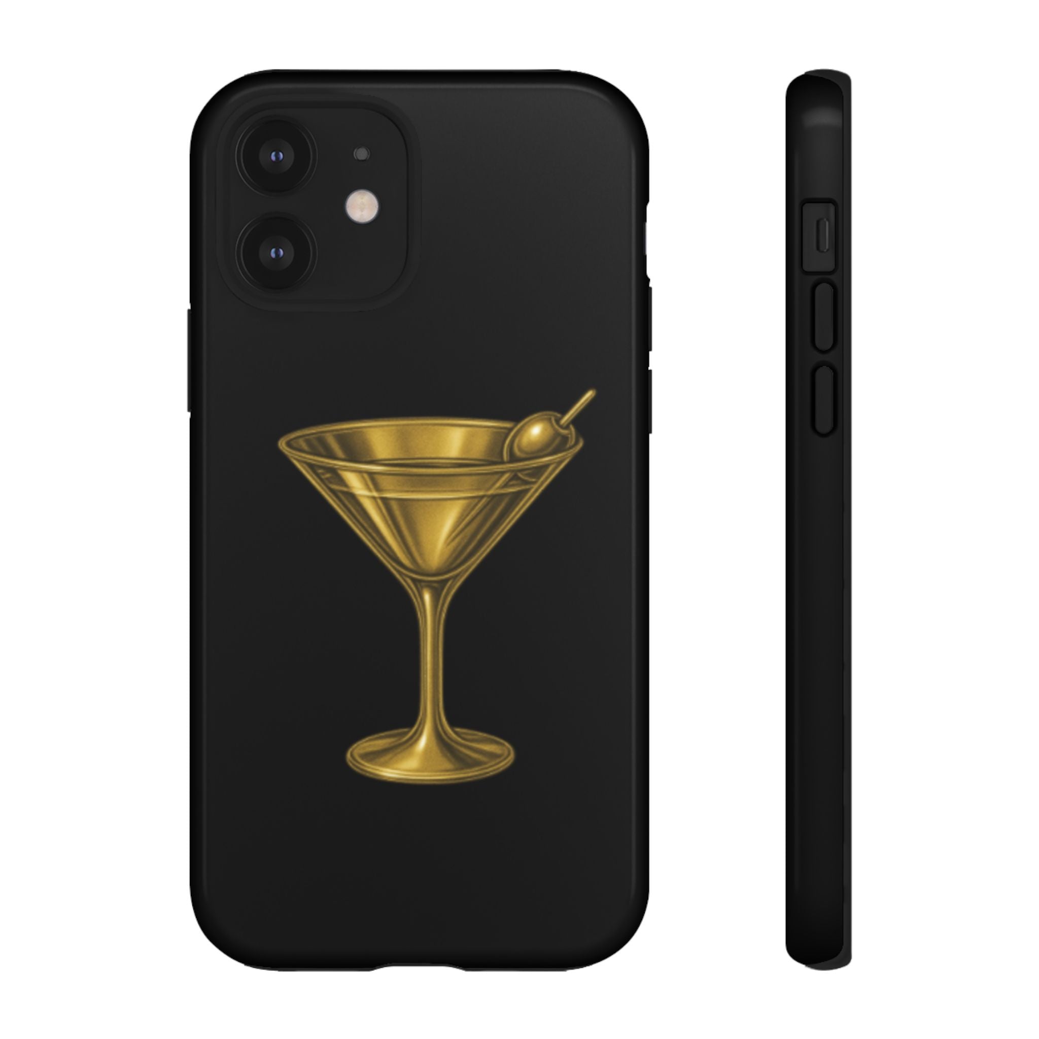 Gold Martini Tough Case Black